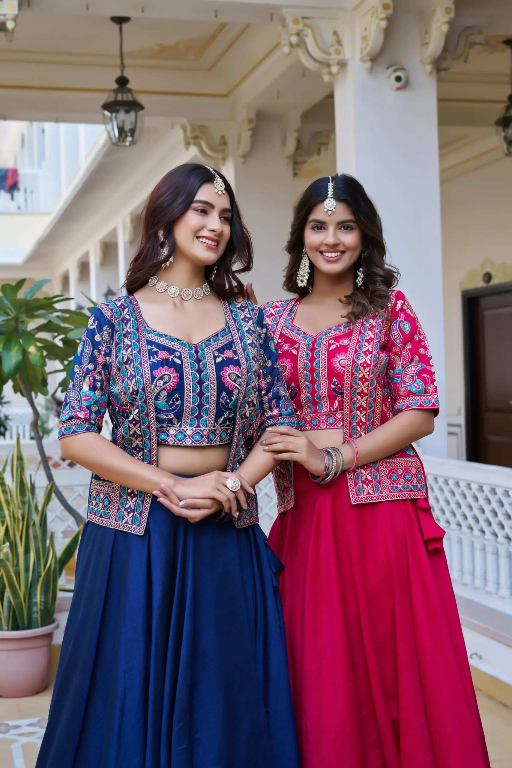 Designer Readymade Lehenga with Koti Design