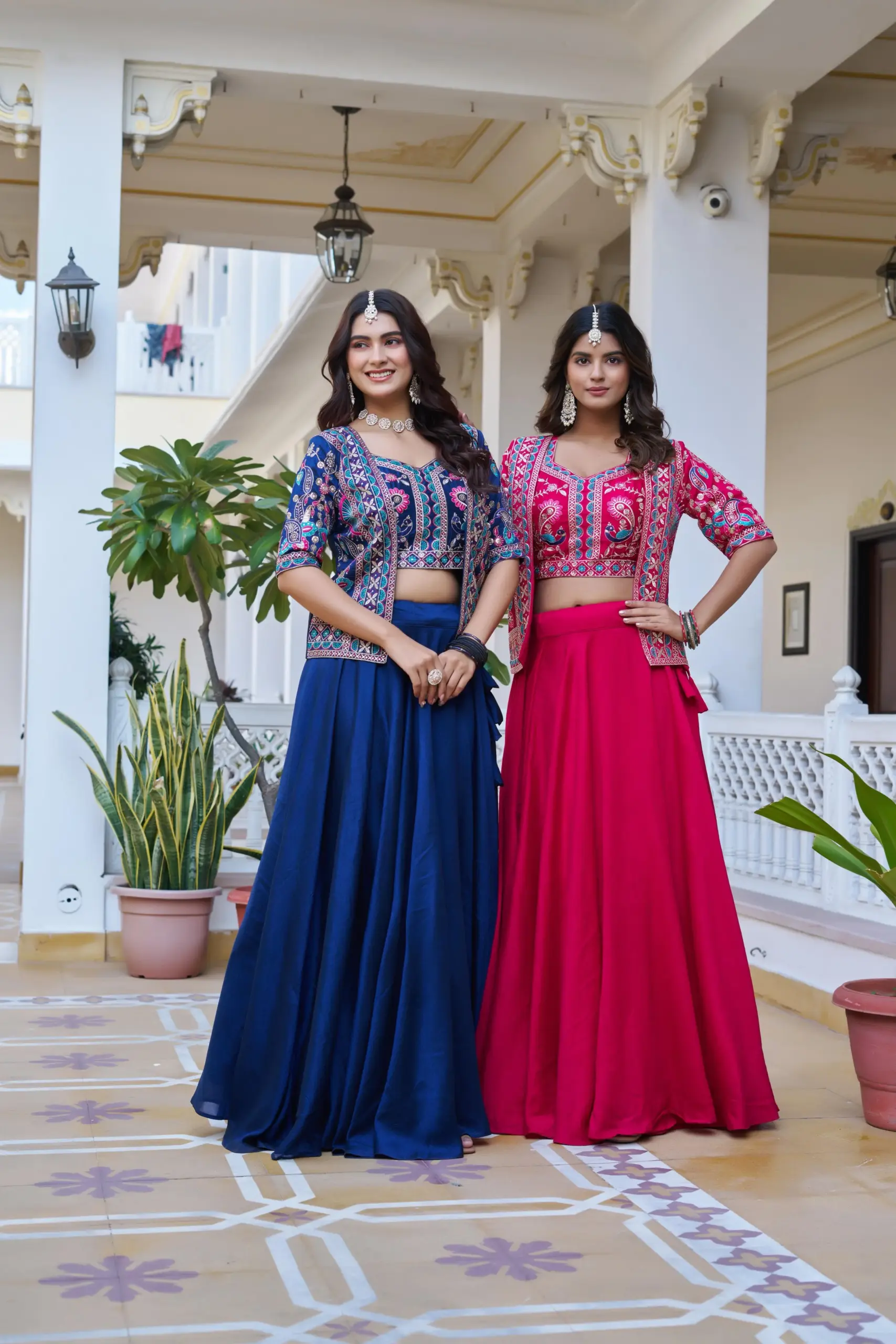 Designer Readymade Lehenga with Koti Design