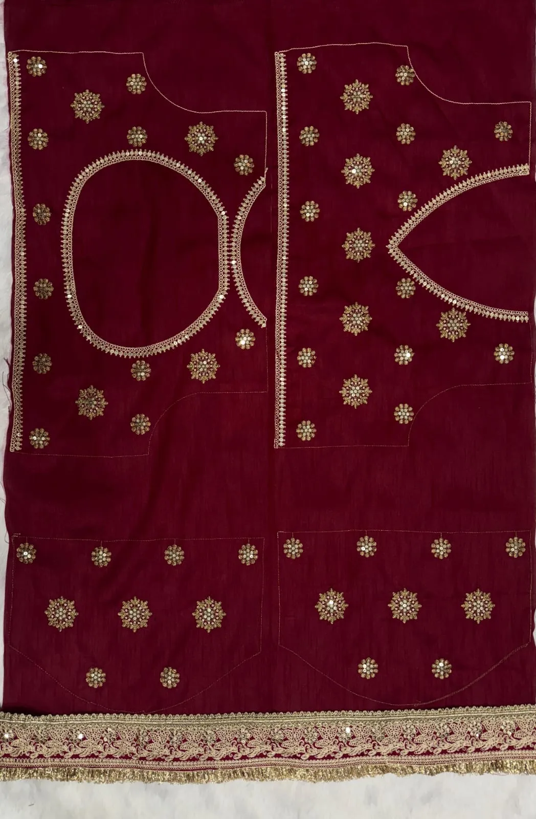 Durga Pooja Madhuri Inspired Saree