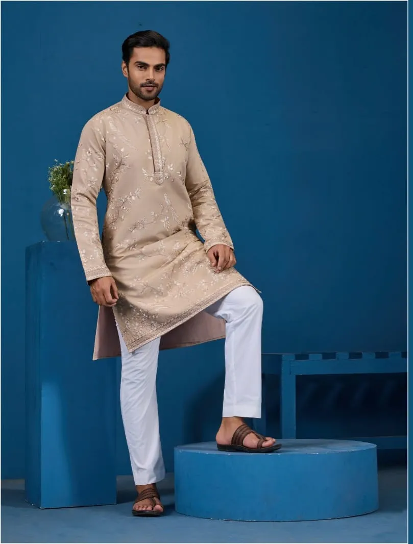 Embroidery Mens Kurta for Wedding
