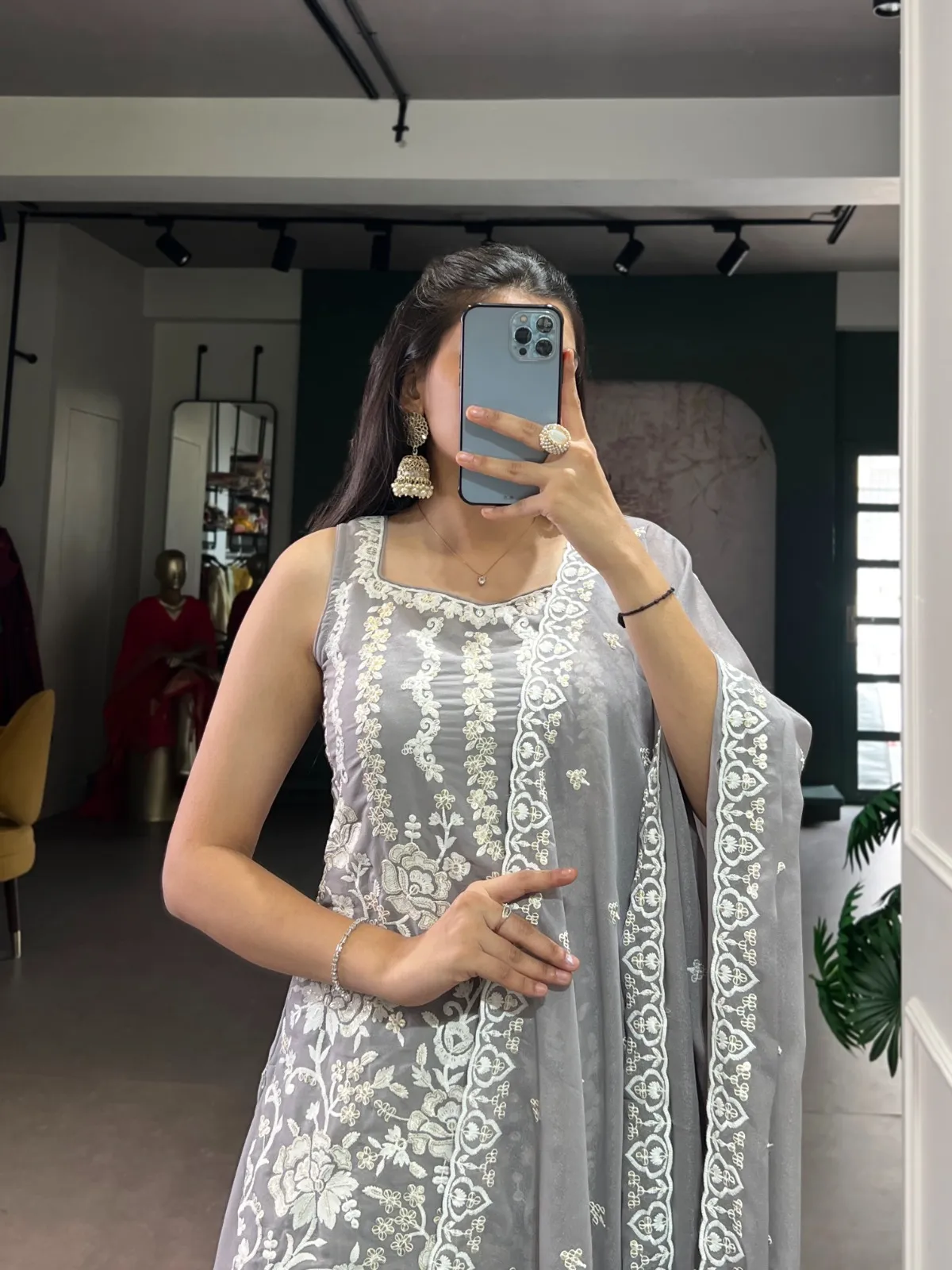 Fancy Grea Sharara Salwar Suit