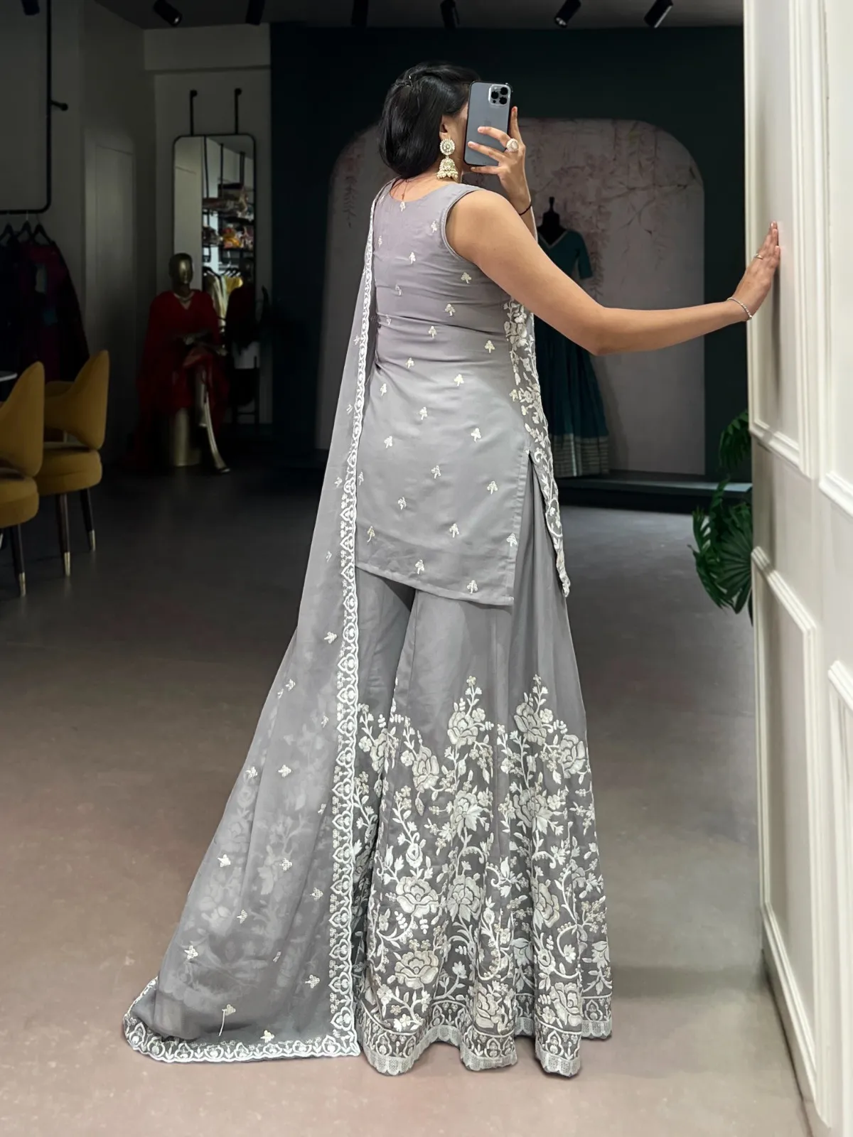 Fancy Grea Sharara Salwar Suit