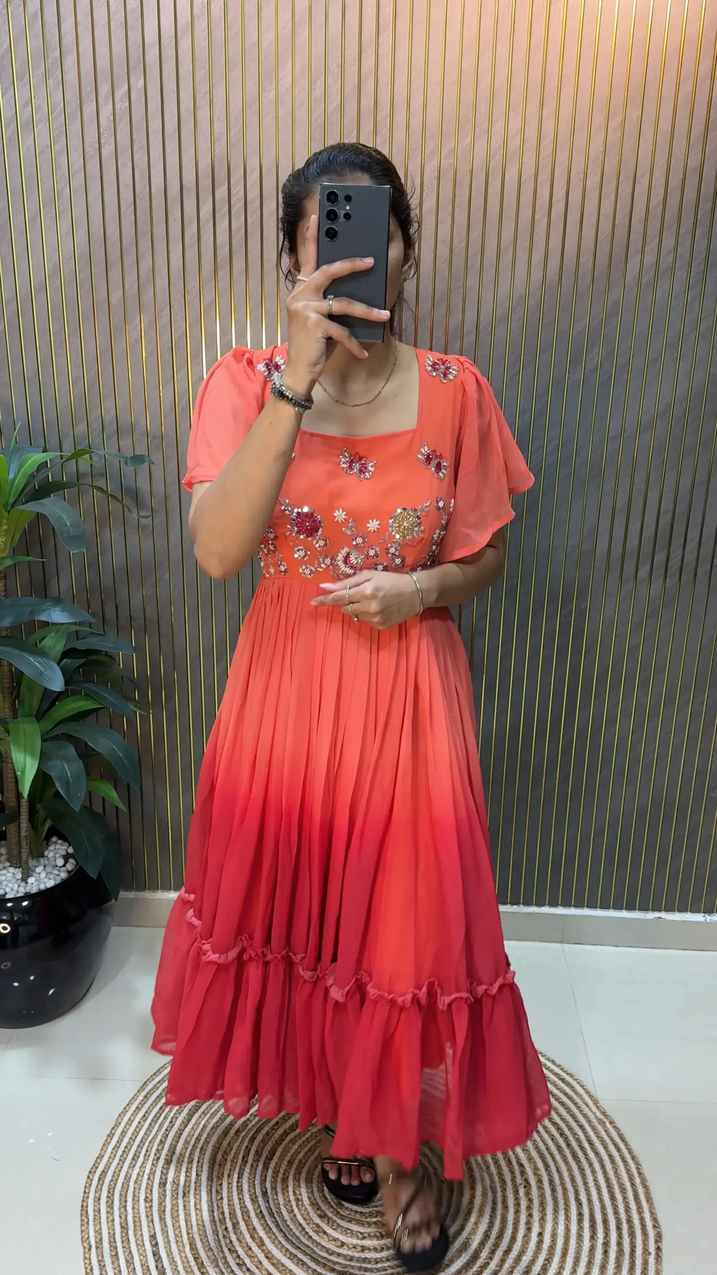Georgette Handwork Gown for Party