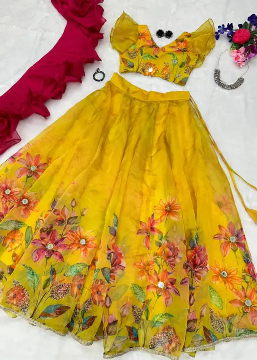 Haldi Function Special  Readymade Lehenga