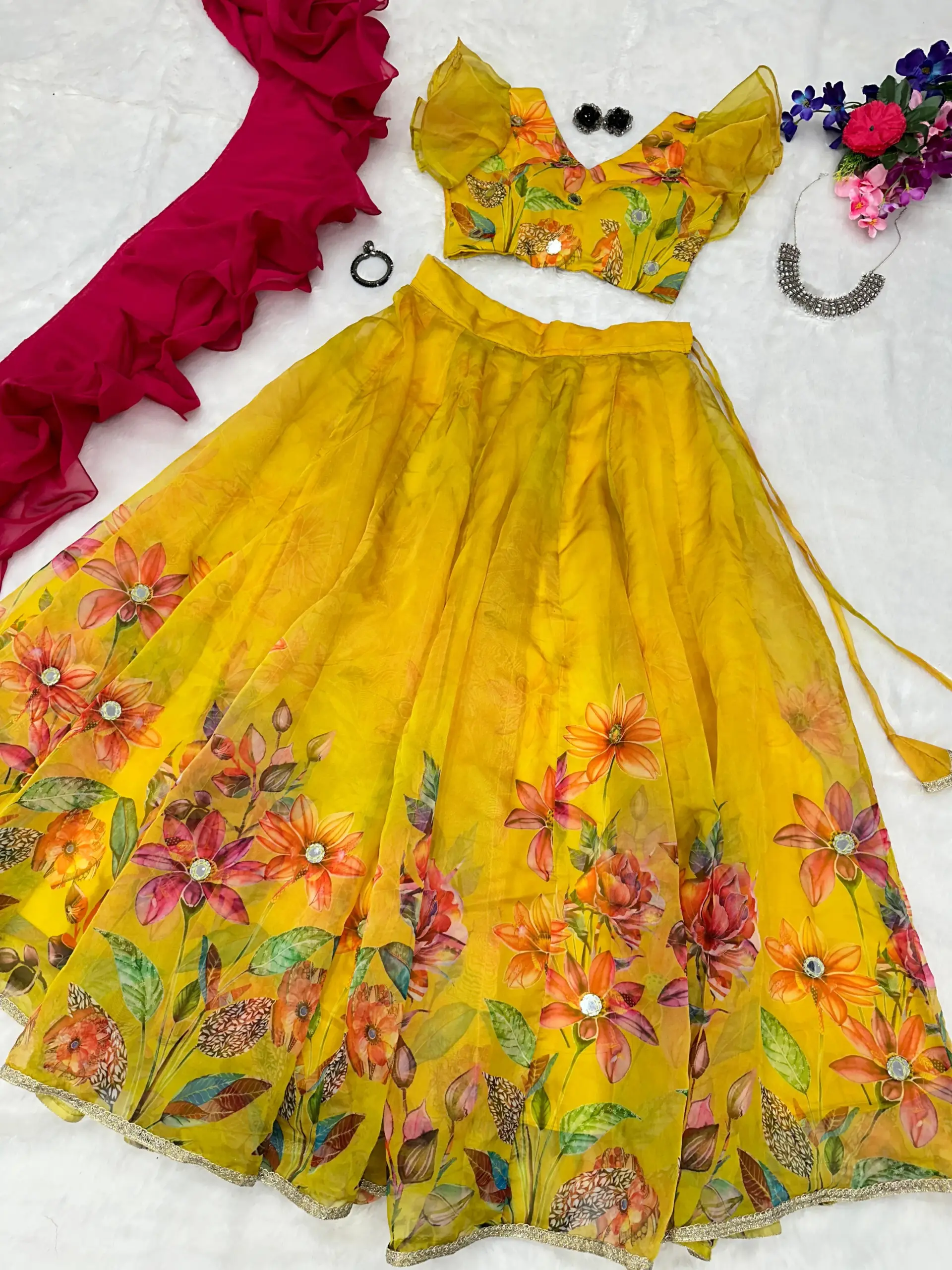 Haldi Function Special  Readymade Lehenga