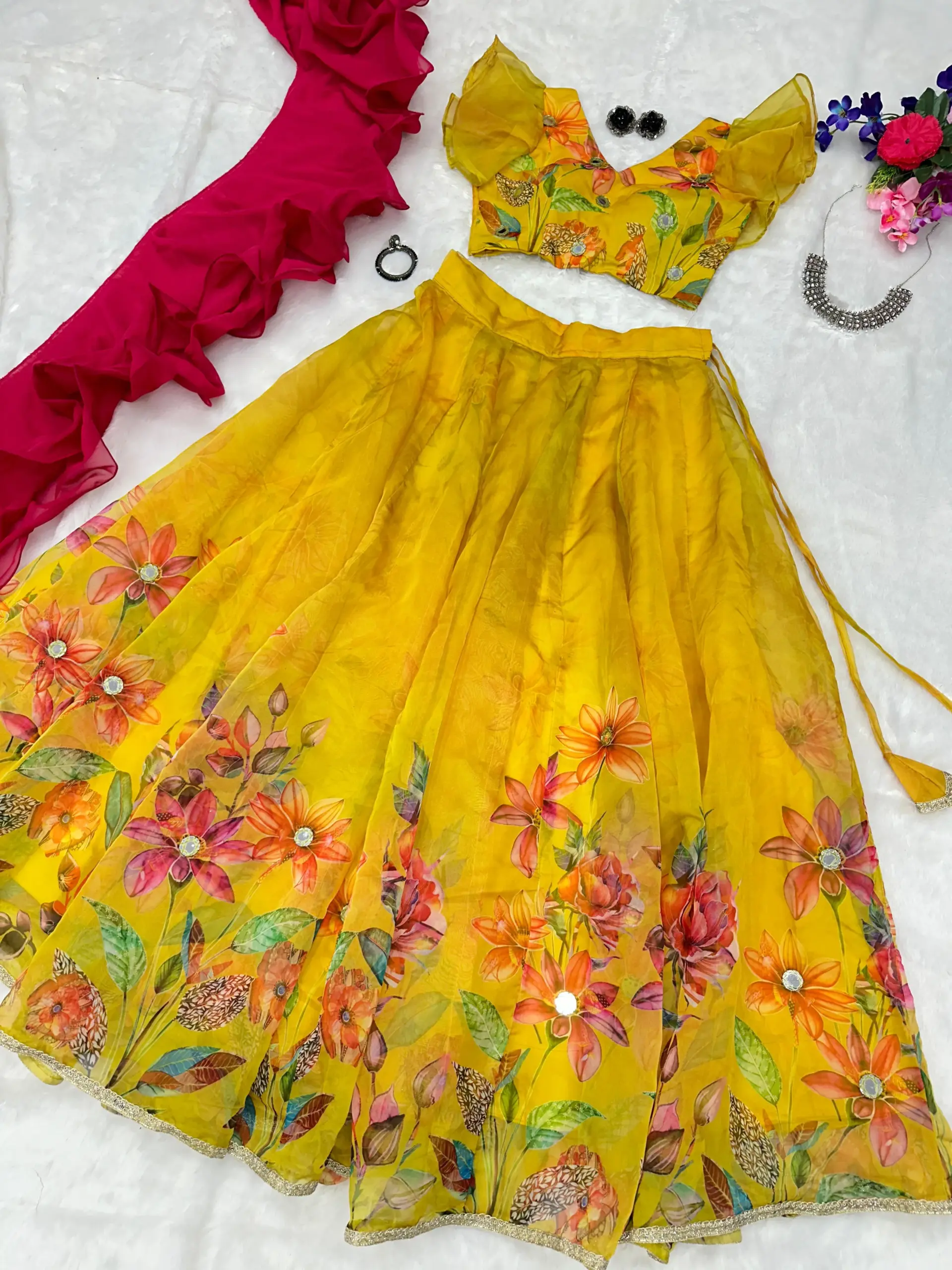 Haldi Function Special  Readymade Lehenga