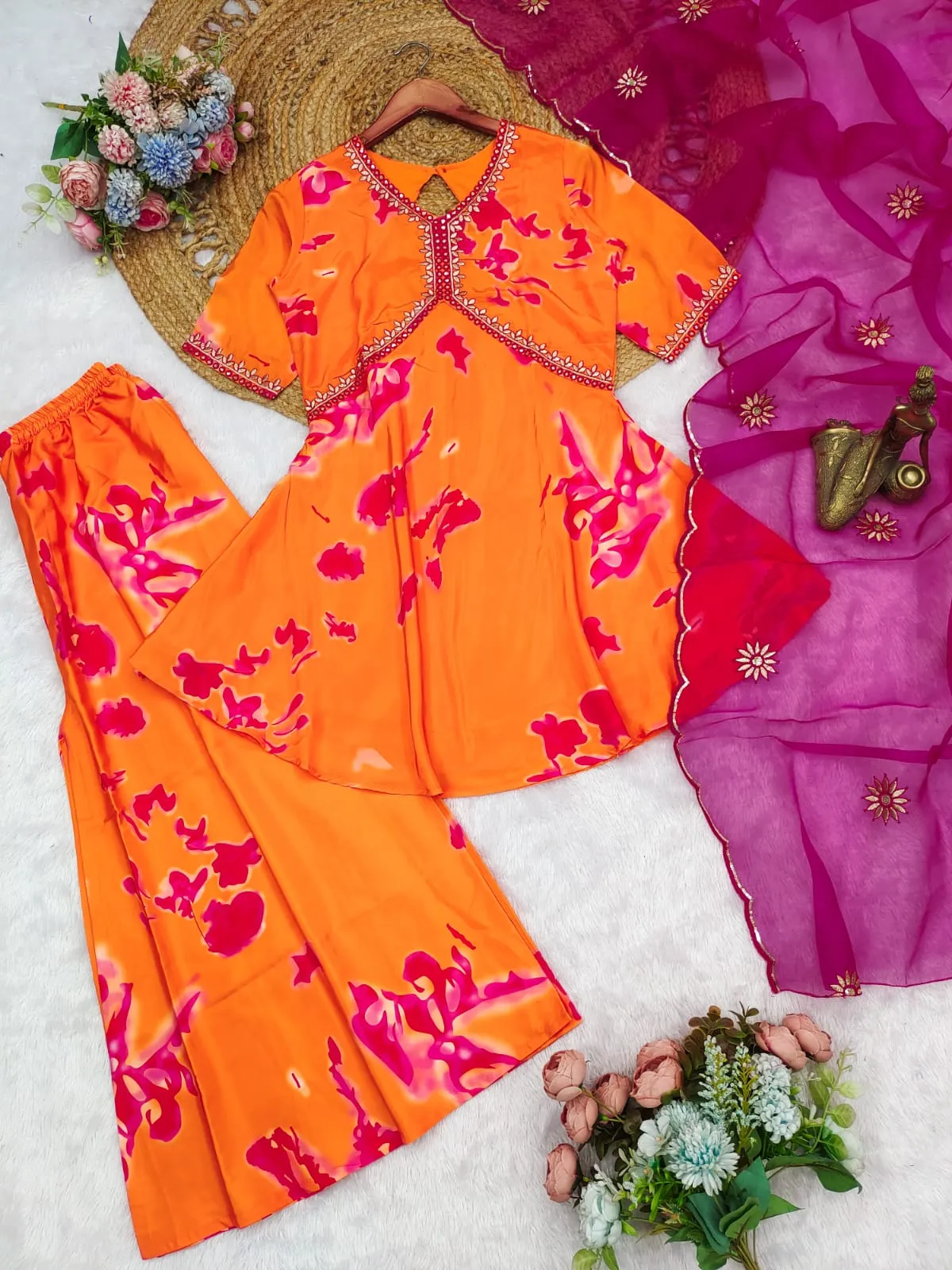 Haldi Special Designer Kurti Set