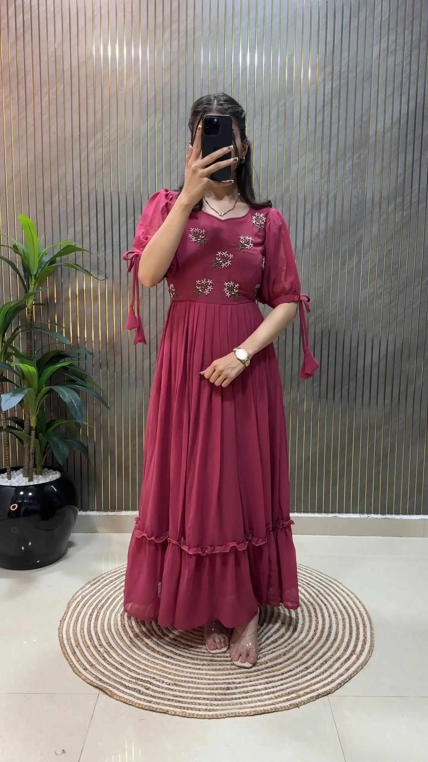 Handwork Stylish Party Gown