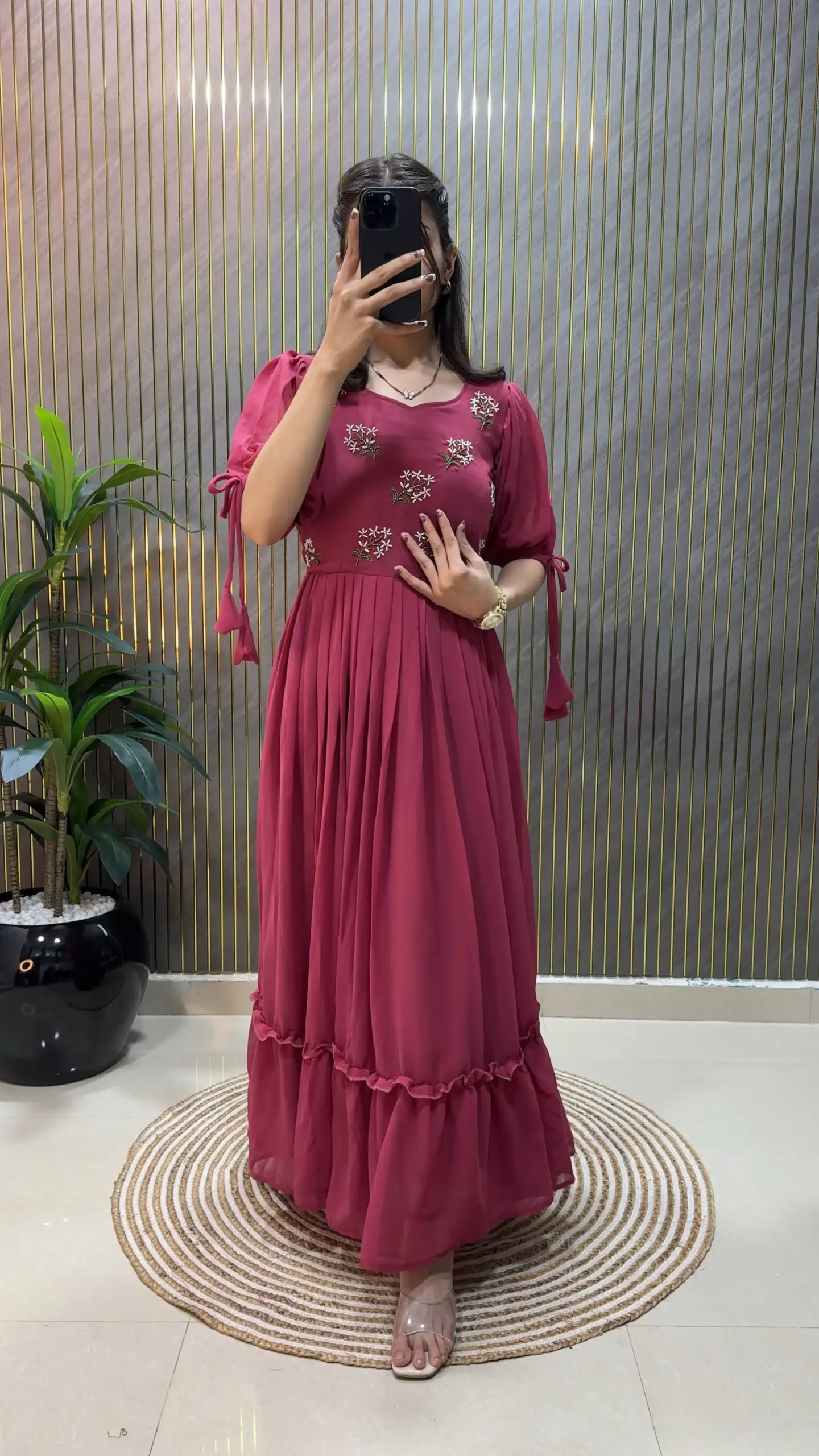 Handwork Stylish Party Gown