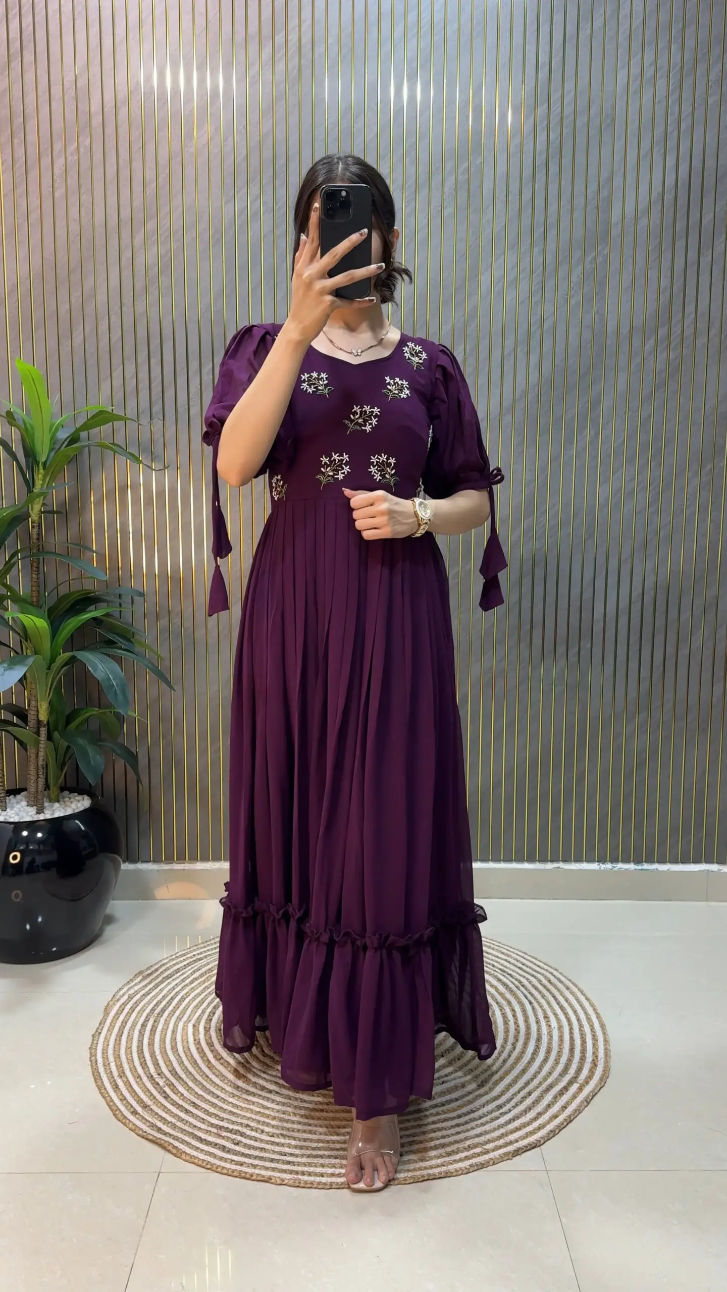 Handwork Stylish Party Gown
