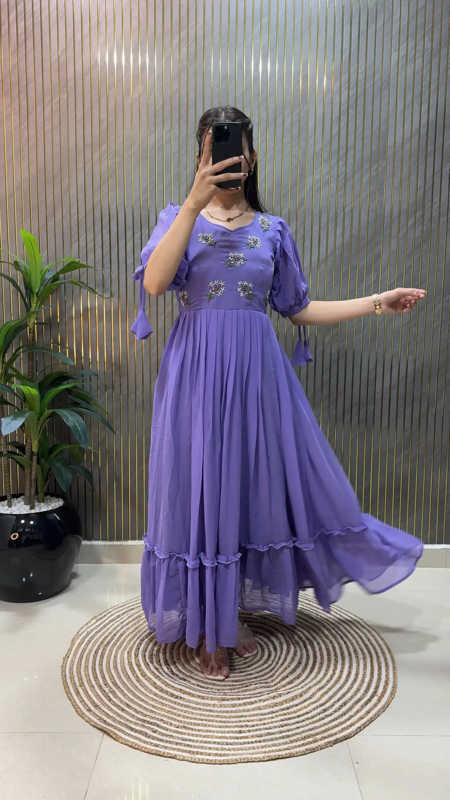 Handwork Stylish Party Gown