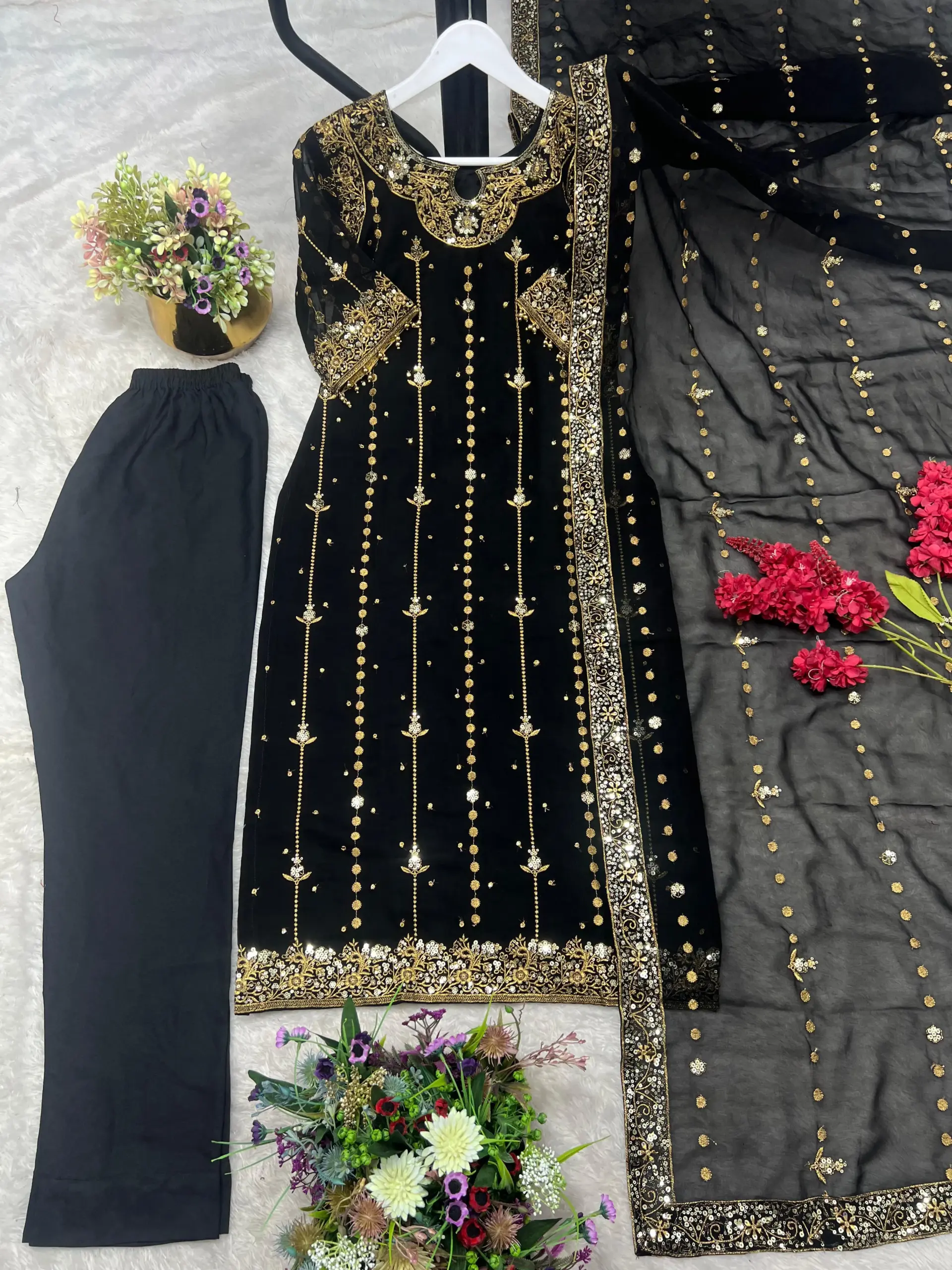 Heavy Embroidery Readymade Pakistani Dress