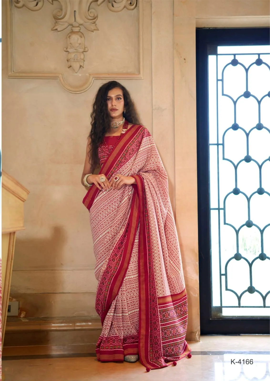 Ikkat Silk Printed Saree Collection