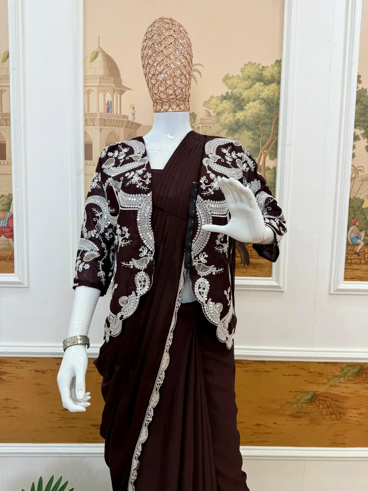 Indo Western Ready to Wear Saree Design