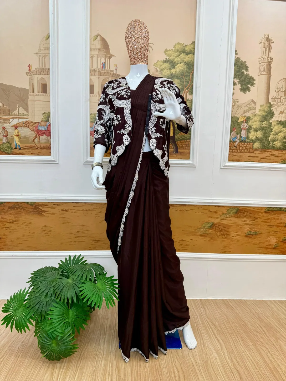 Indo Western Ready to Wear Saree Design