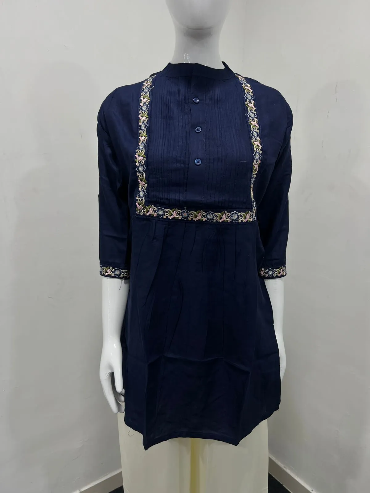Office Wear Western Top with Embroidery
