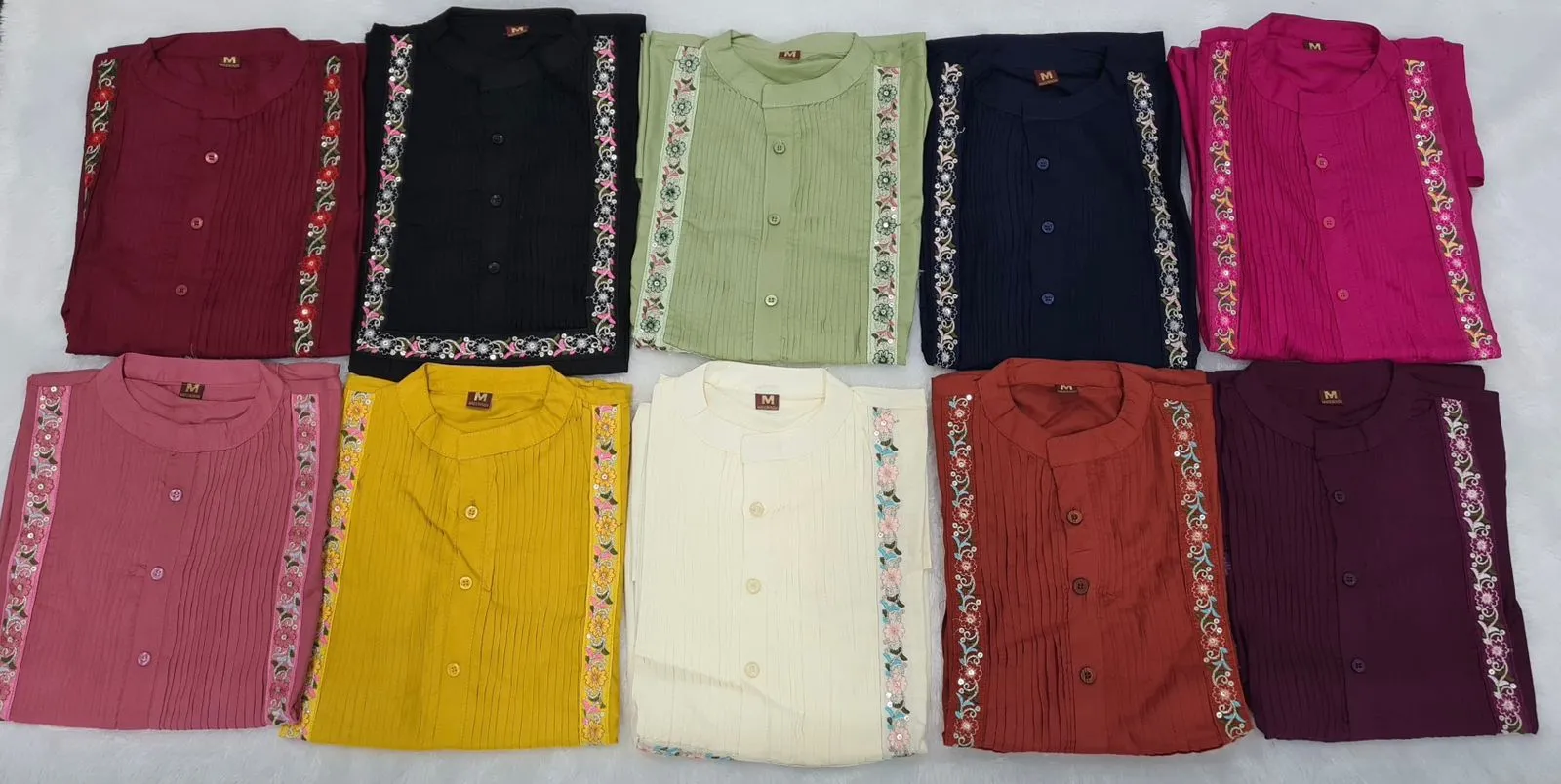 Office Wear Western Top with Embroidery