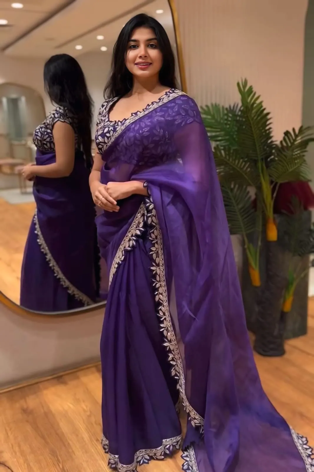 Party Sari with Readymade Blouse
