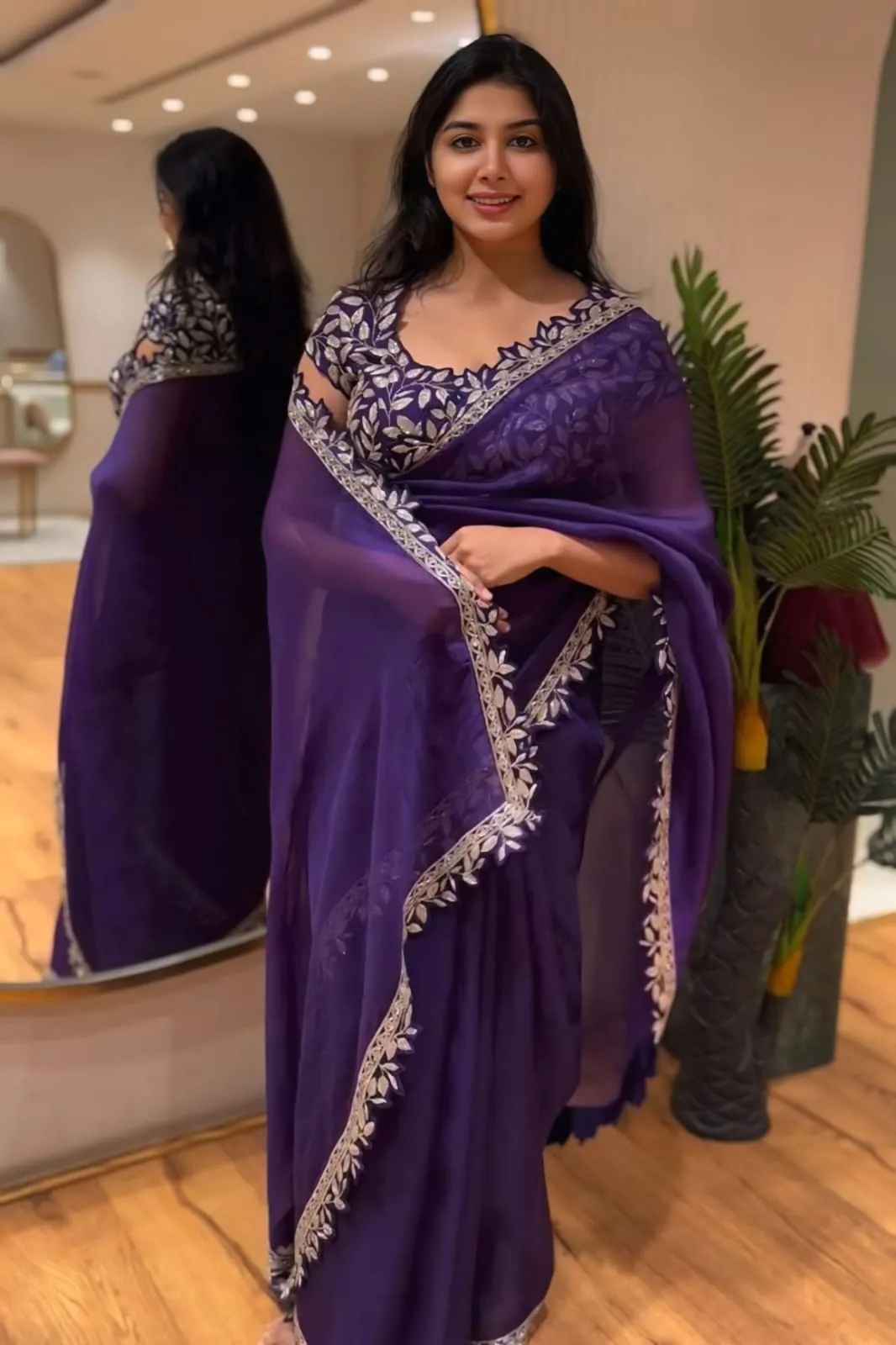 Party Sari with Readymade Blouse