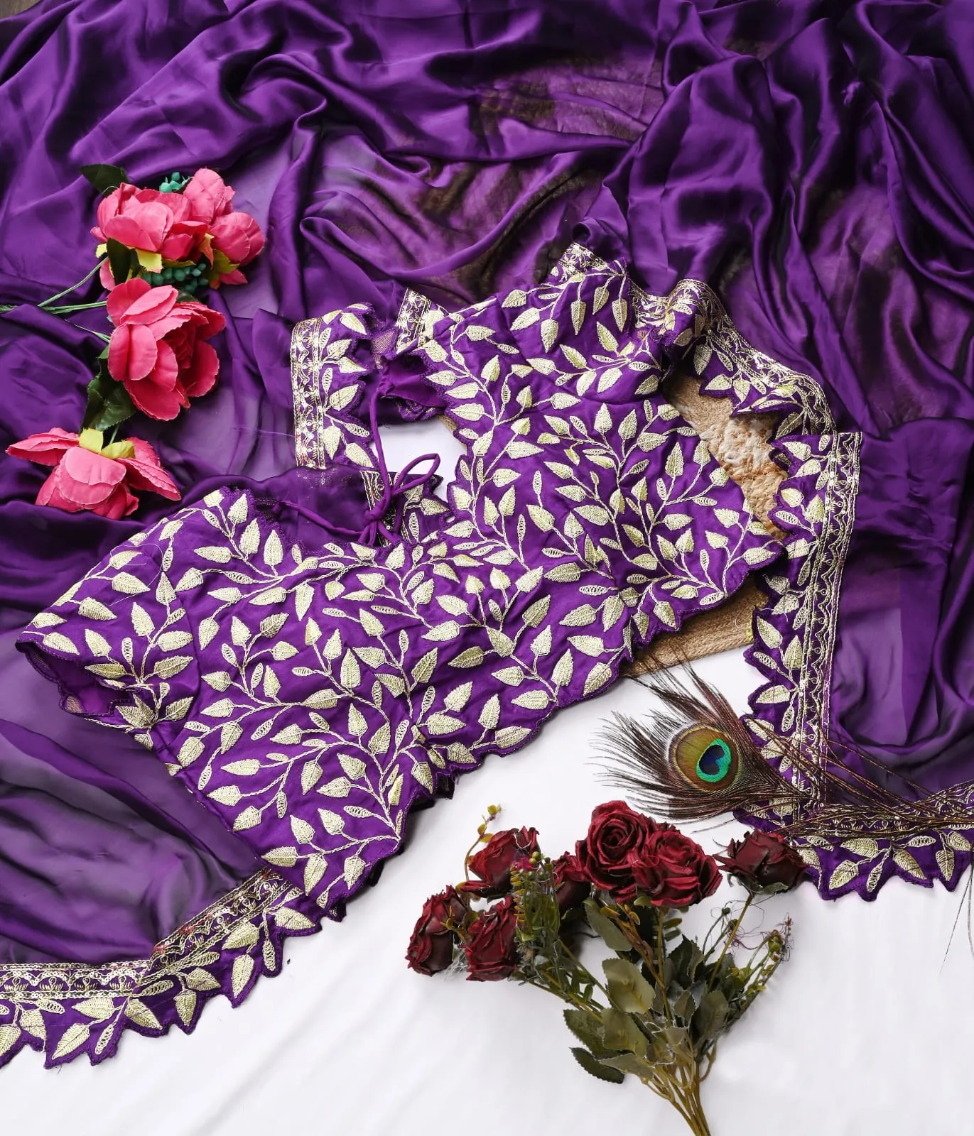 Party Sari with Readymade Blouse