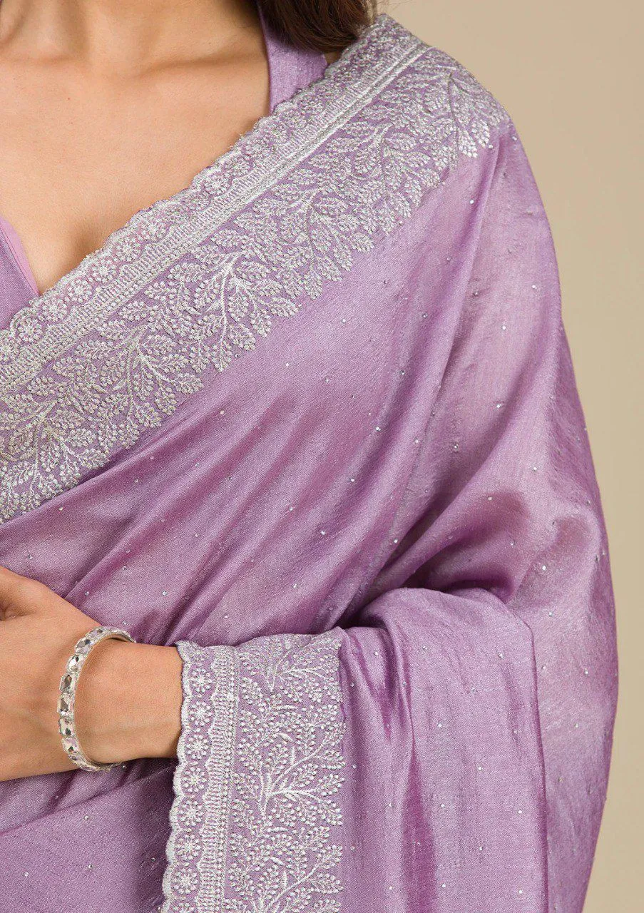 Pastel Color Border Saree