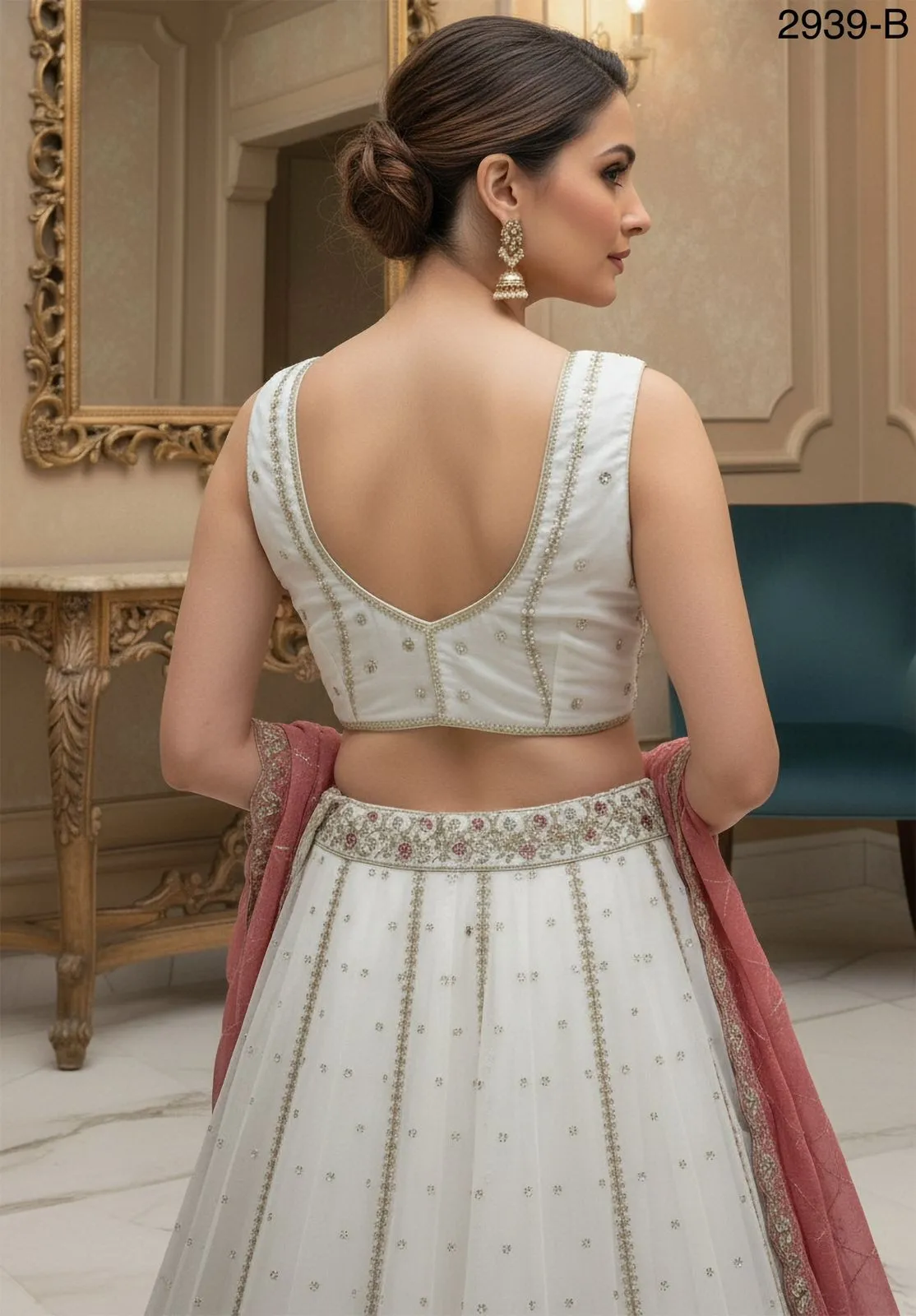 Peacock Embroidery Bridal Lehenga