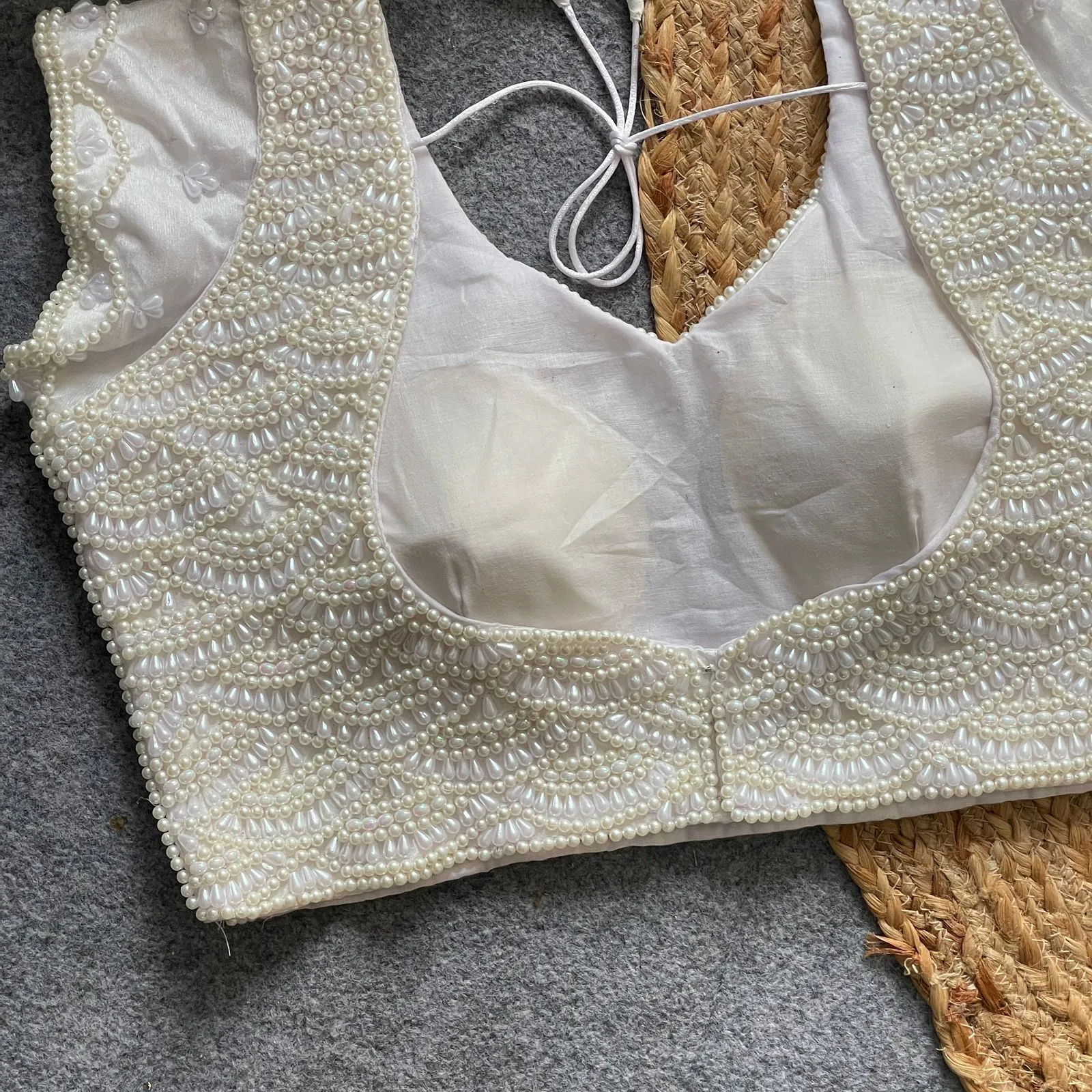 Pearl Moti Handwork Blouse