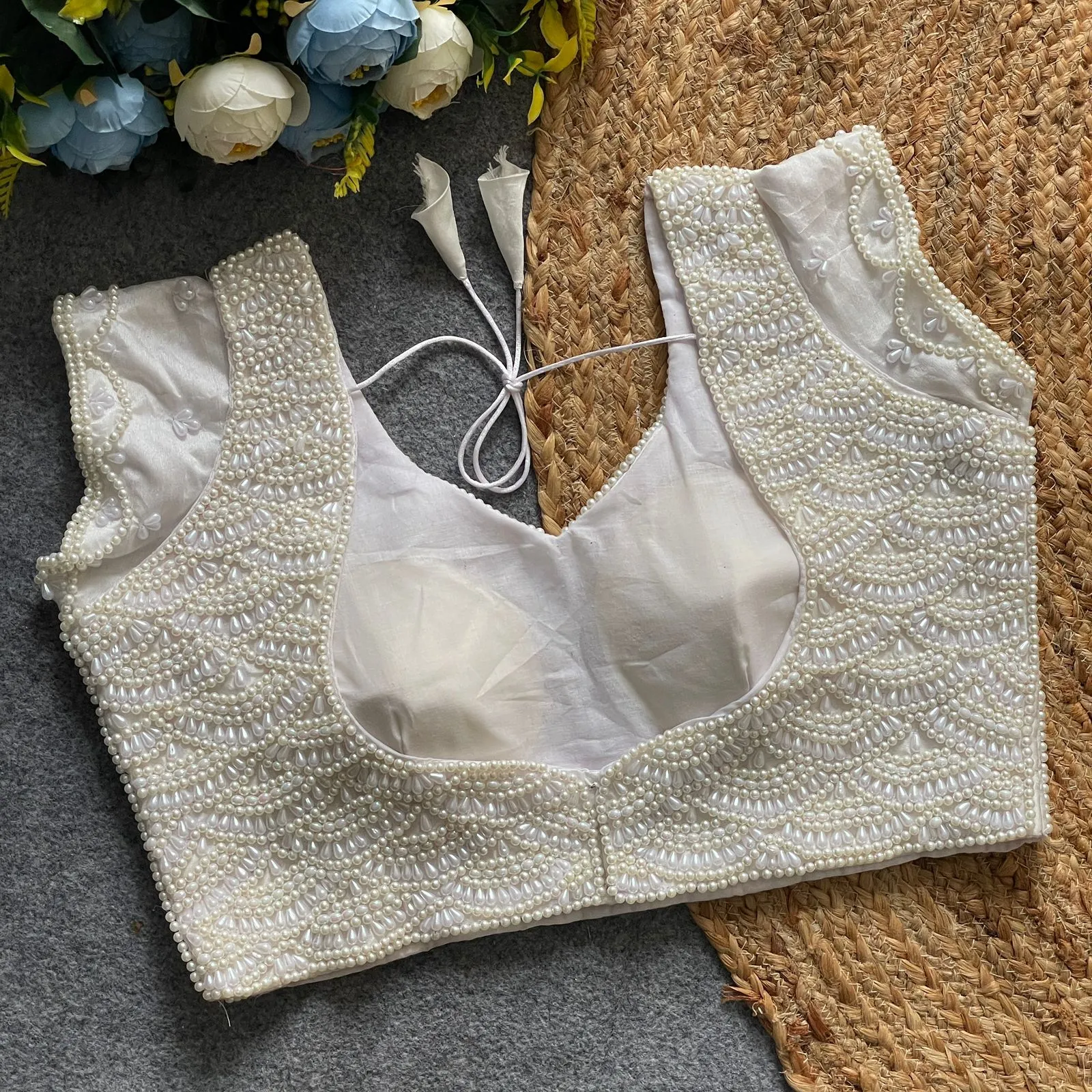 Pearl Moti Handwork Blouse