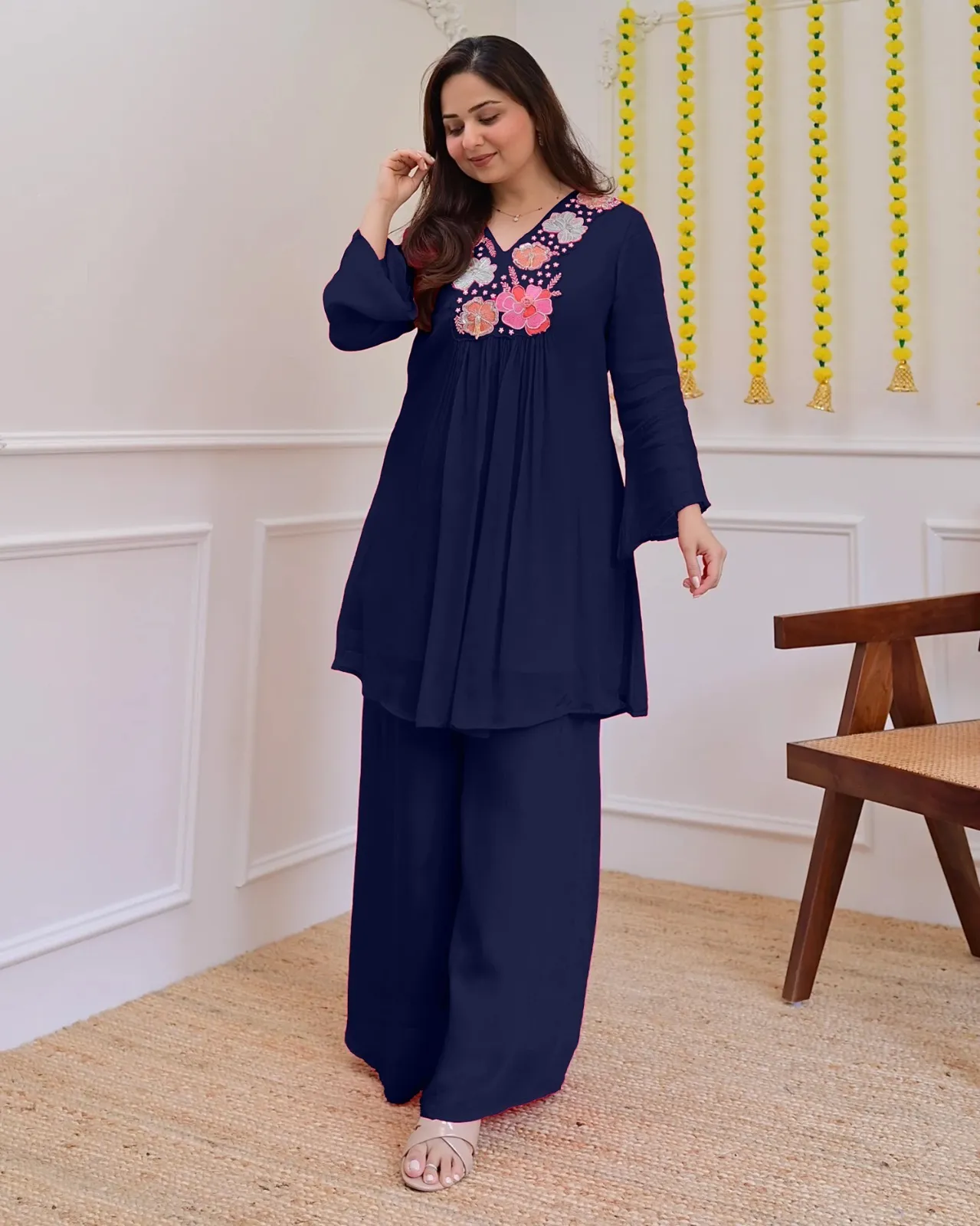 Plus Size Embroidery Co ord Sets XXXXl size