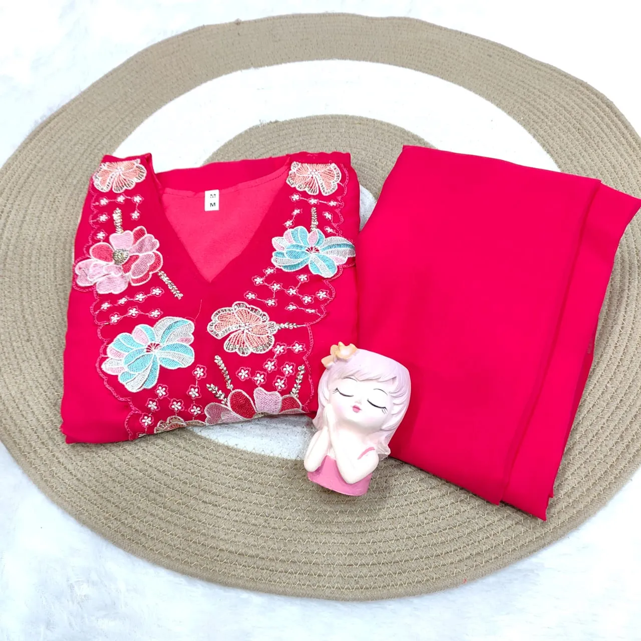 Plus Size Embroidery Co ord Sets XXXXl size