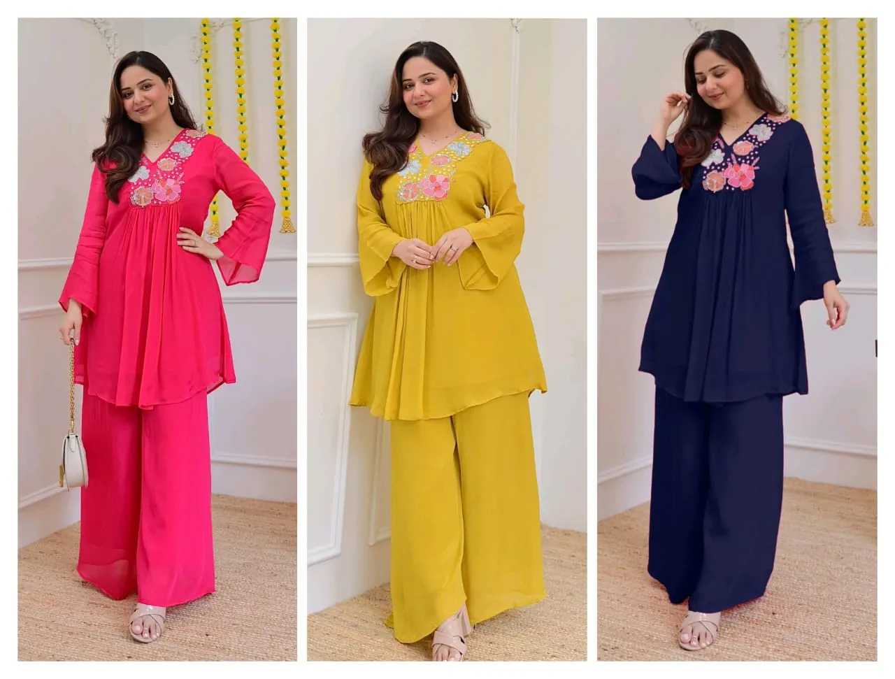 Plus Size Embroidery Co ord Sets XXXXl size