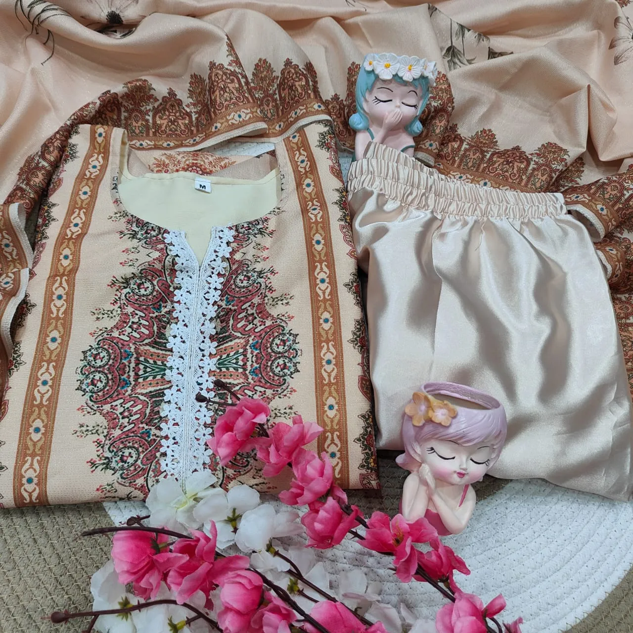 Plus Size Pakistani Printed Salwar Suit