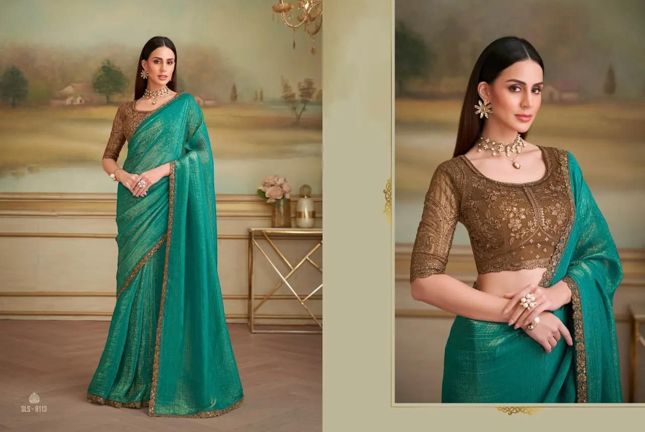 Premium Party Saree with Fancy Blouse
