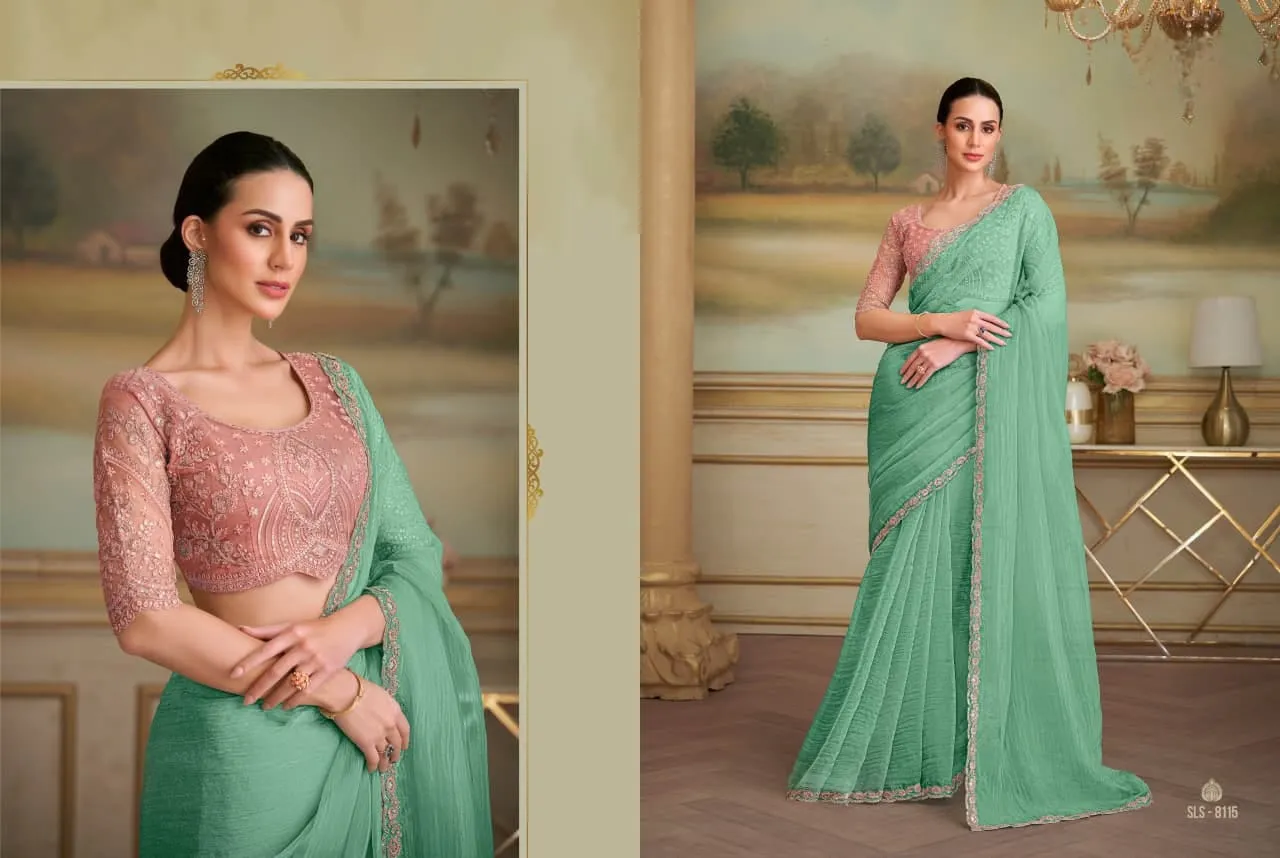 Premium Party Saree with Fancy Blouse
