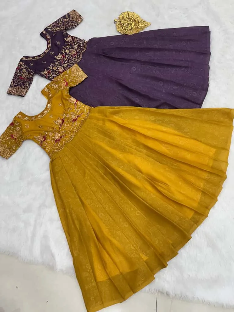 Small Girls Handwork Gown For Party