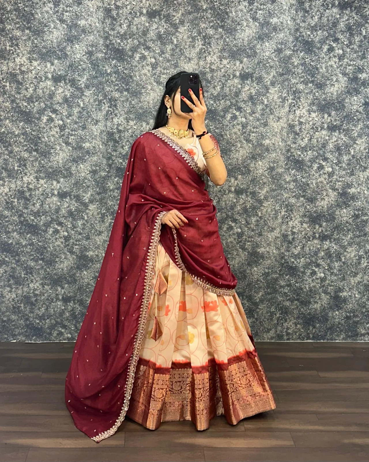 South Special Litchi Silk Lehenga Choli Under Budget