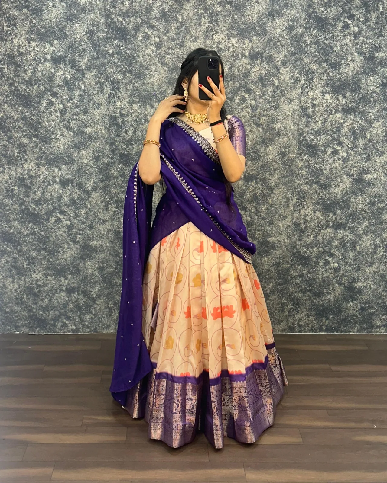 South Special Litchi Silk Lehenga Choli Under Budget