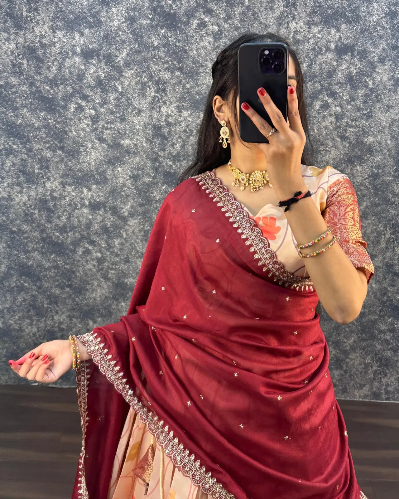 South Special Litchi Silk Lehenga Choli Under Budget