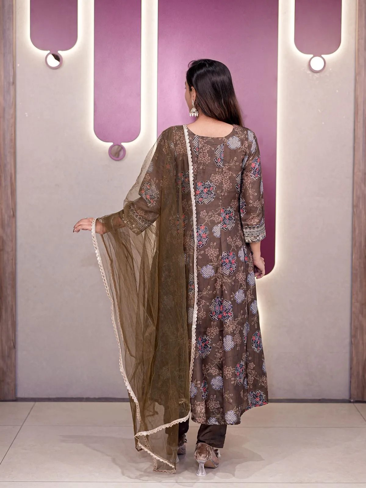 Stylish 3 Piece Kurti Set Design