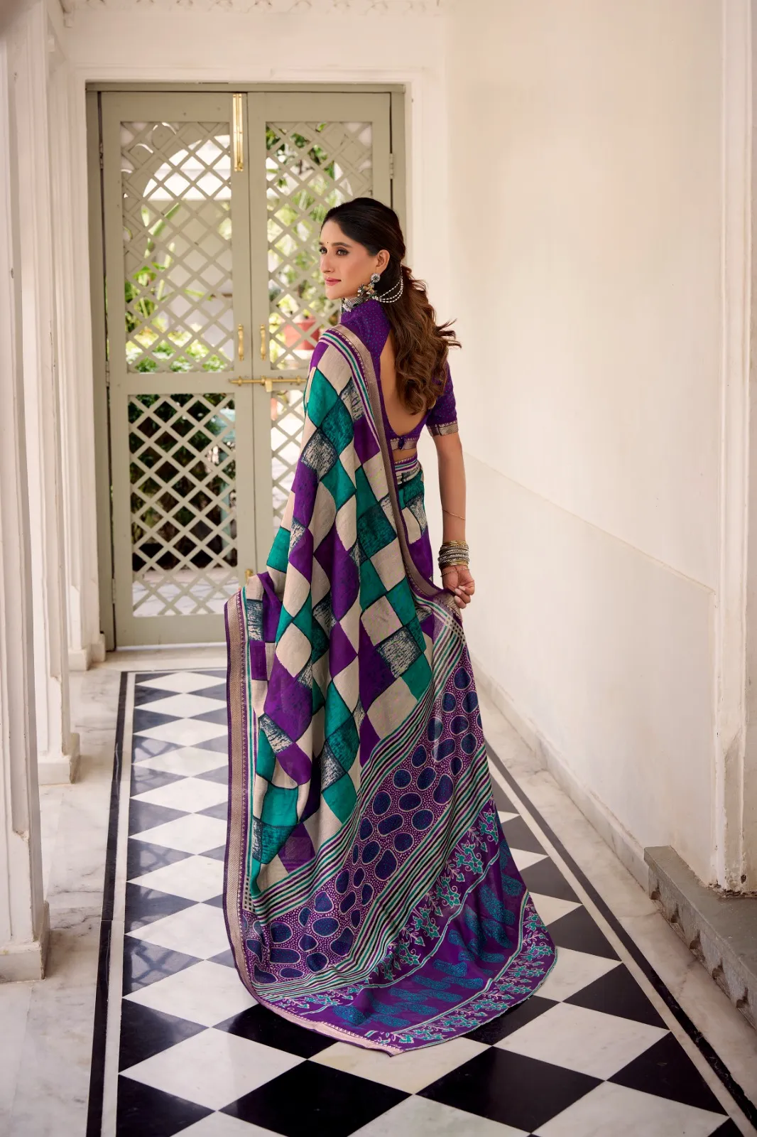 Temple Border Chanderi Saree
