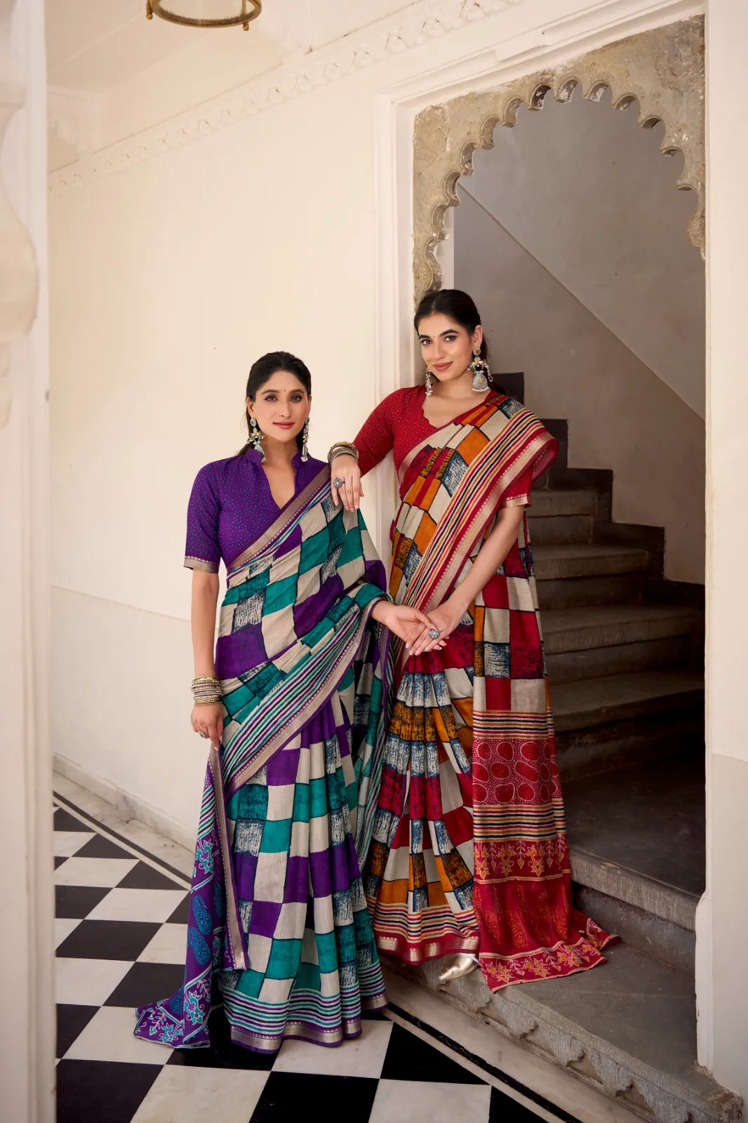 Temple Border Chanderi Saree