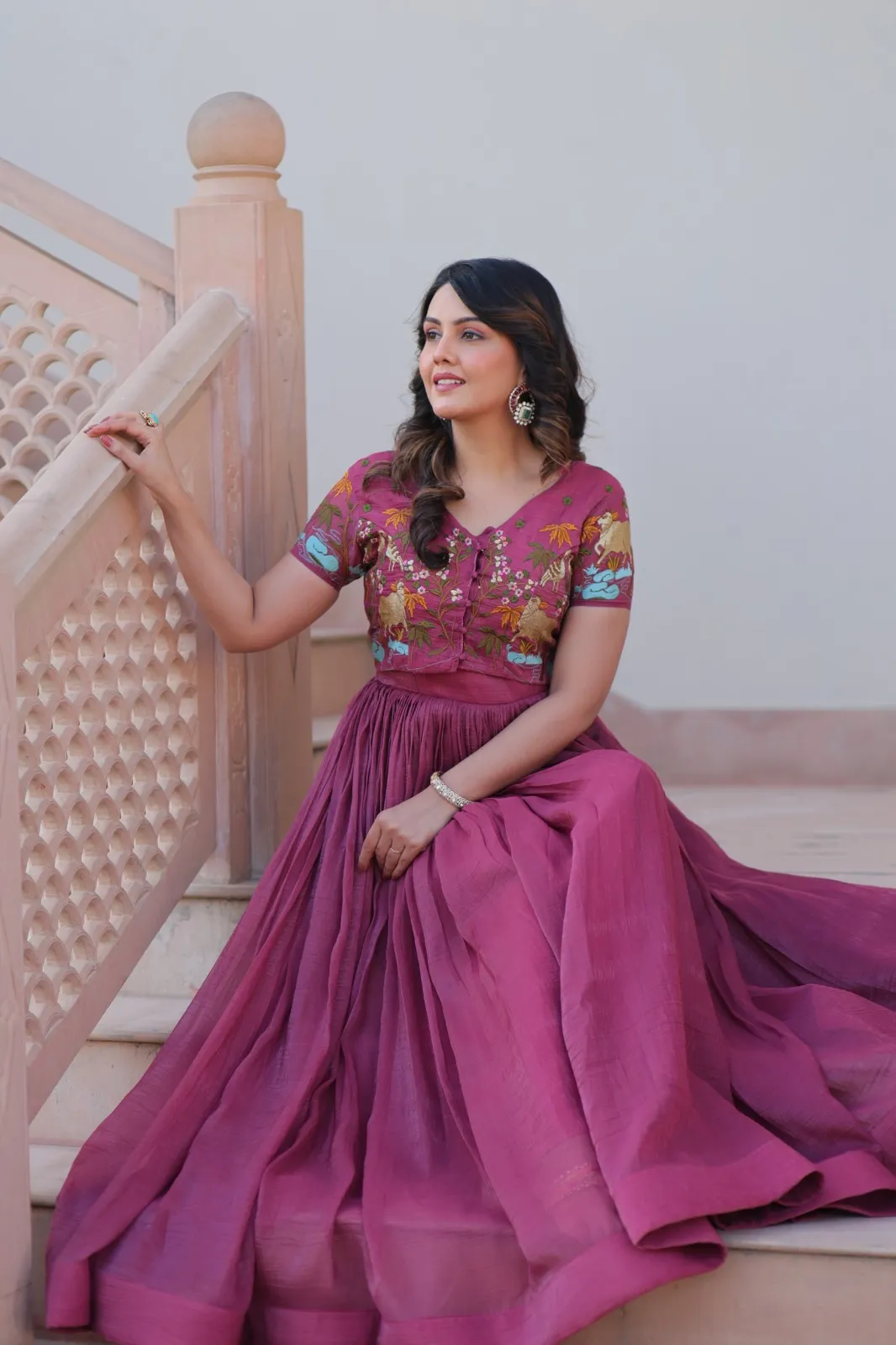 Trending Koti Gown Collection with Embroidery