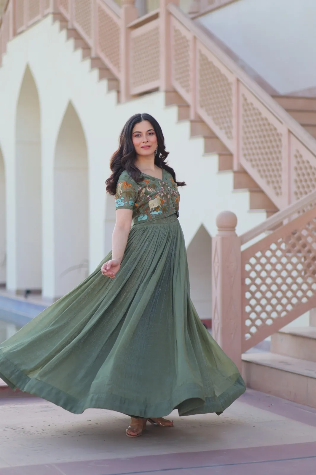 Trending Koti Gown Collection with Embroidery