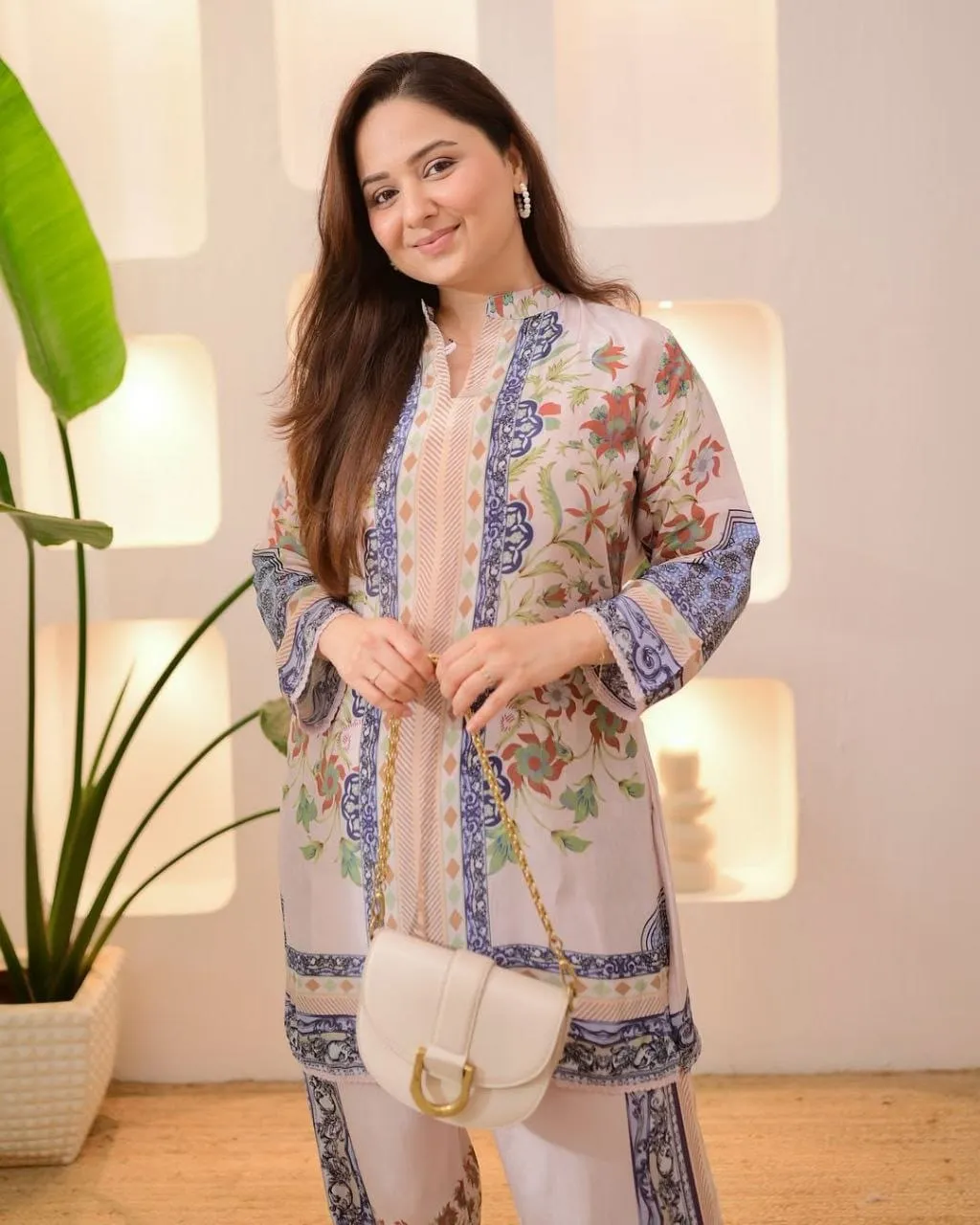Turkish Printed Co ord Set in Big Size Up to 10xl