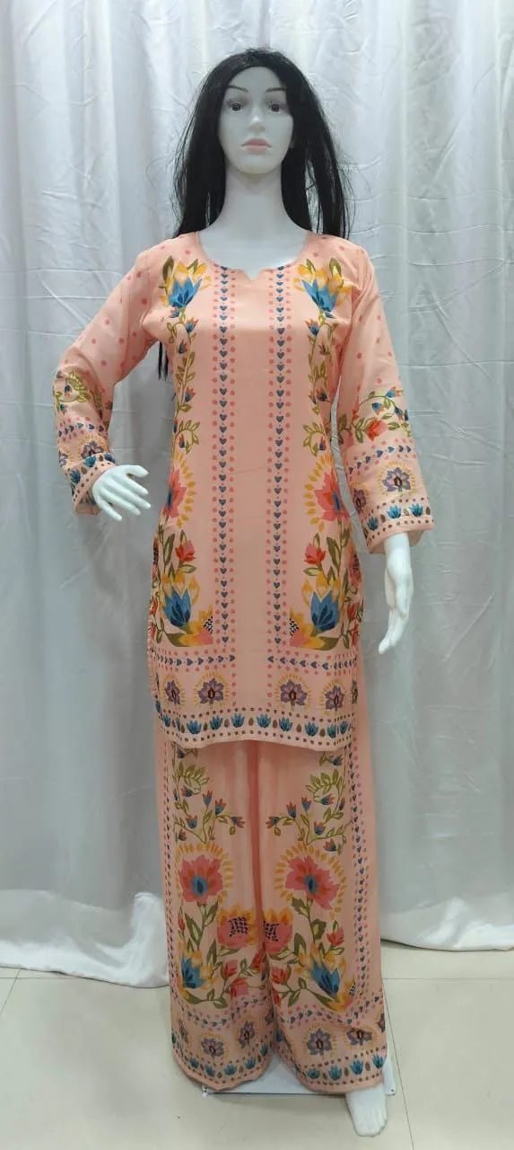 Turkish Printed Co ord Set in Big Size Up to 10xl