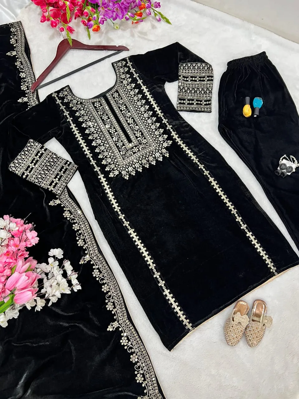 Velvet Winter Readymade Salwar Suits