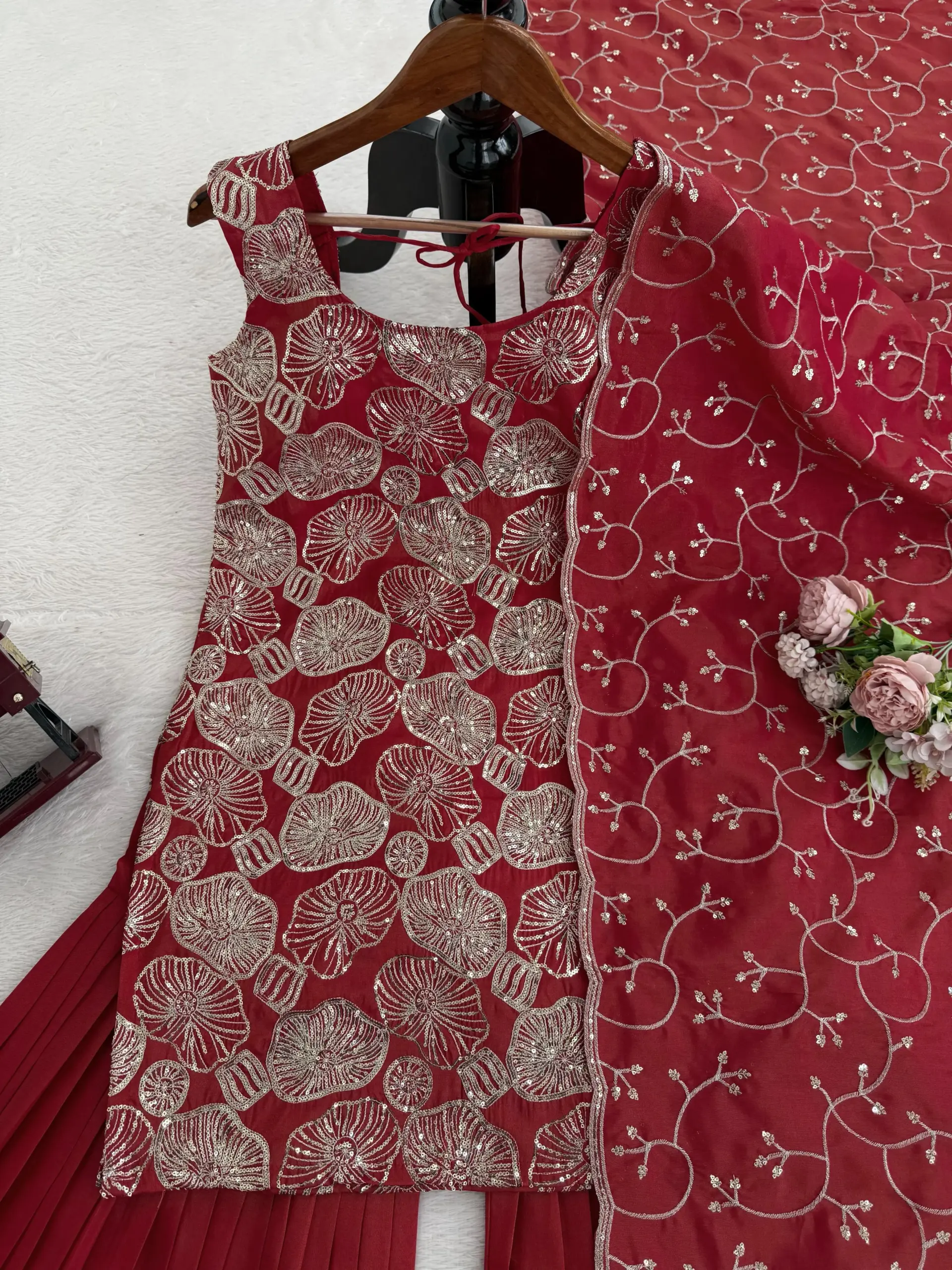 Wedding Special Sleeveless Suit Set