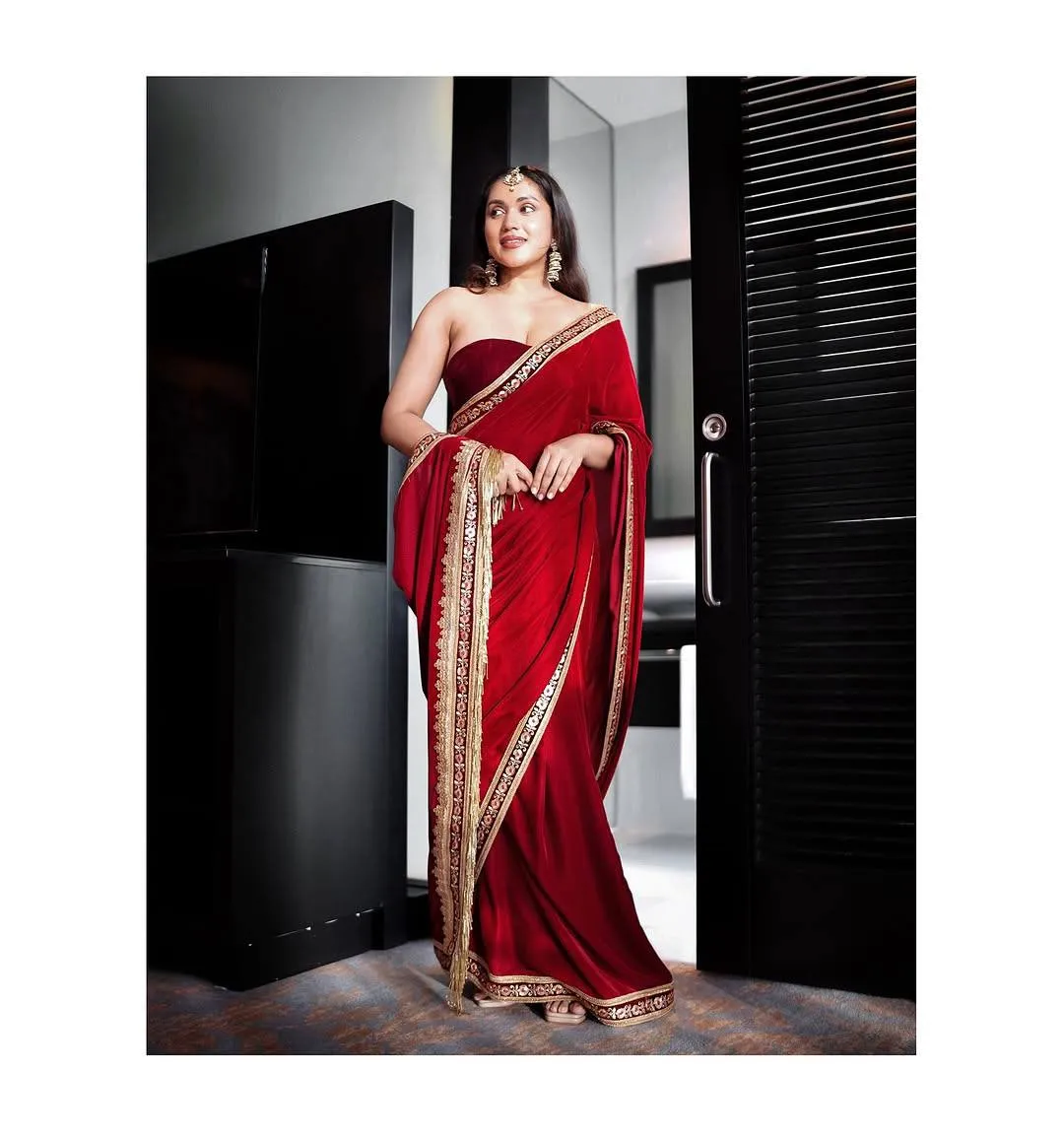 Winter Special Velvet Saree