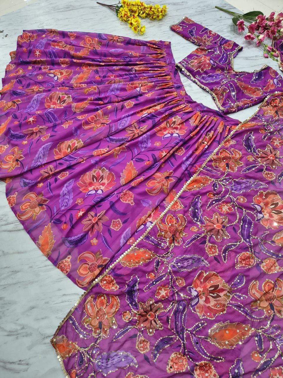 Influencer Inspired Night Function Lehenga