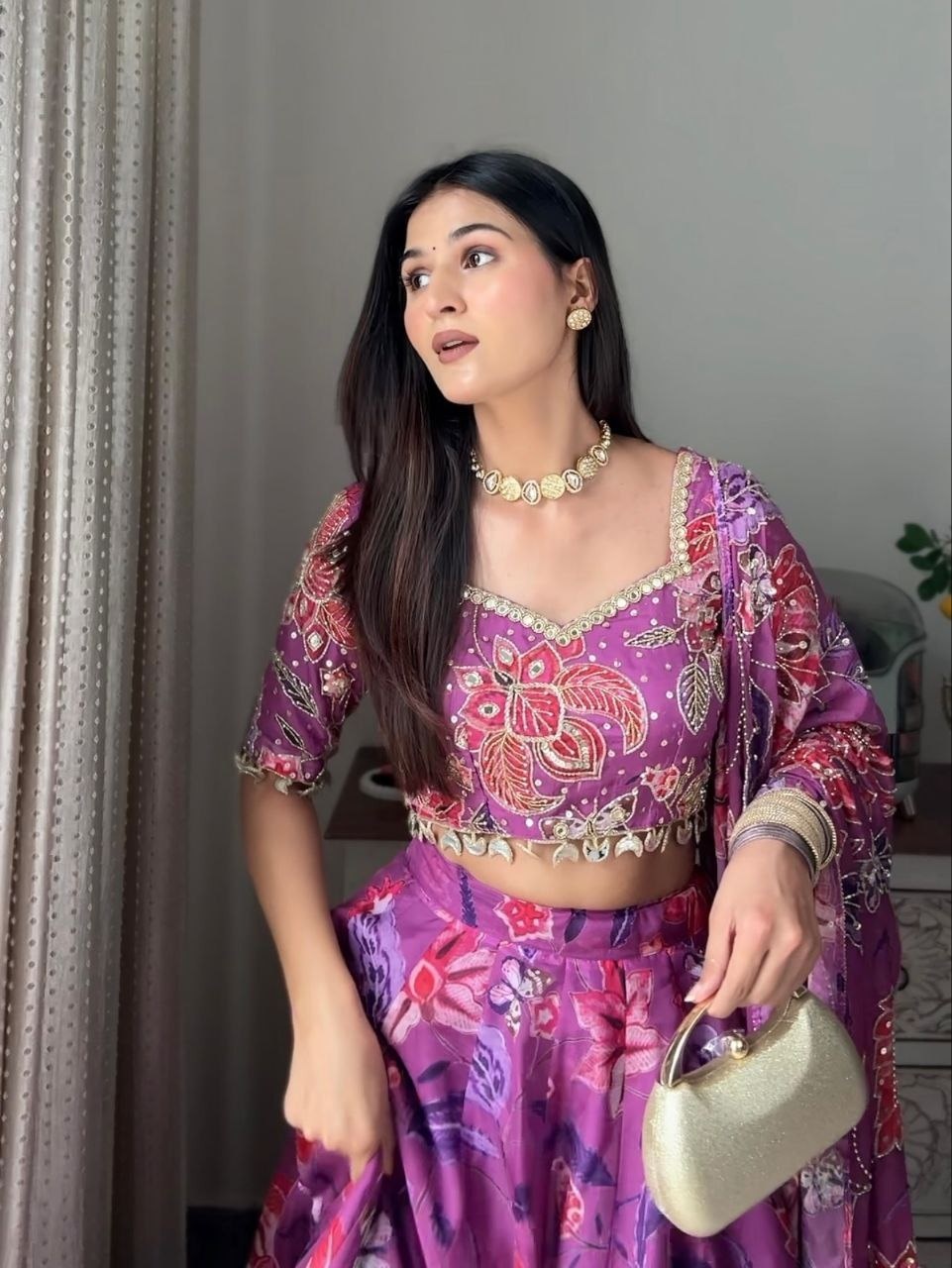 Influencer Inspired Night Function Lehenga